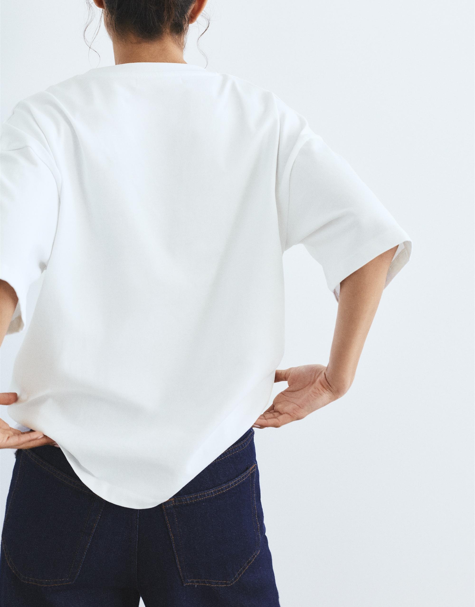 Oversize short sleeve T-shirt — White