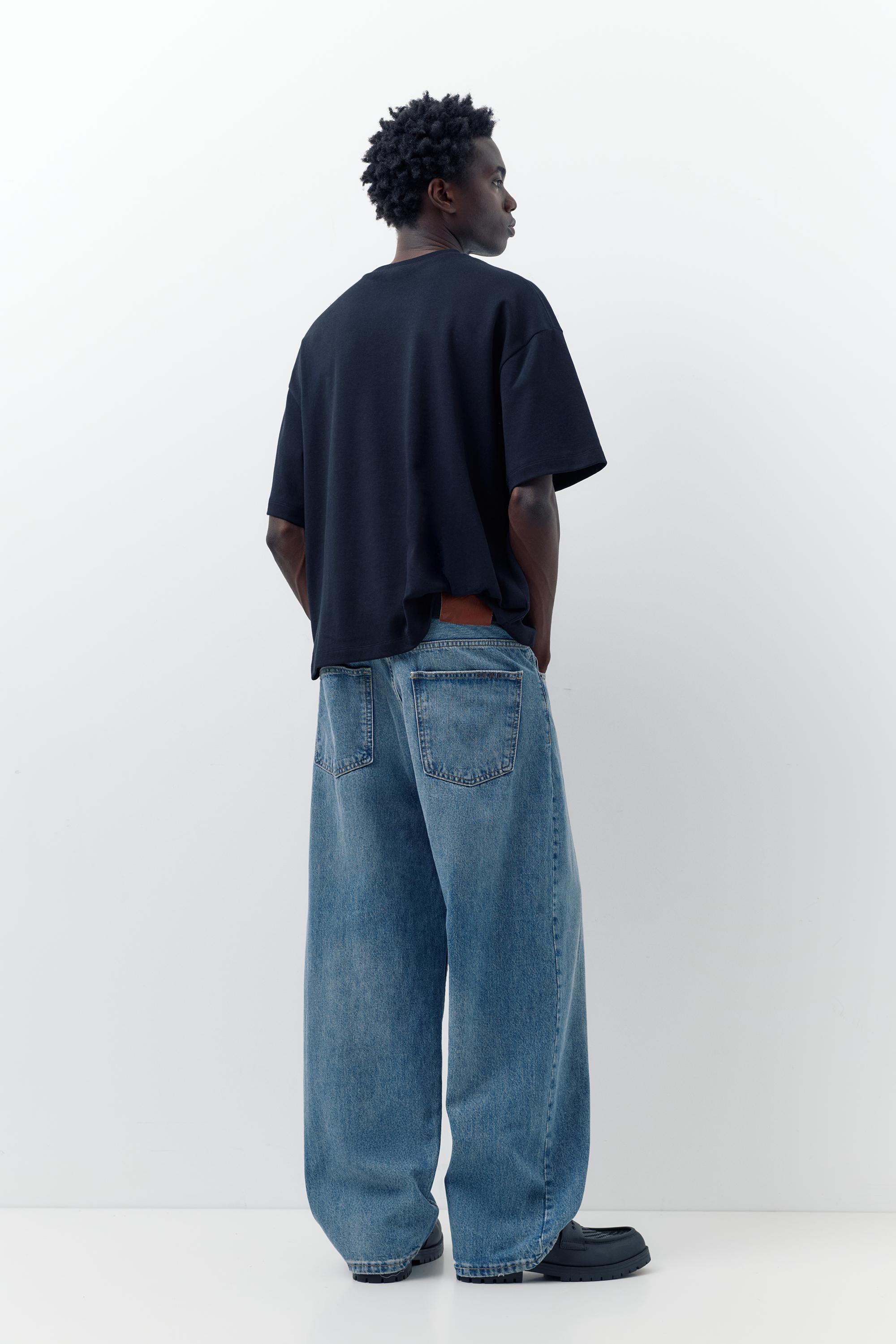 Relaxed fit baggy jeans — Medium blue