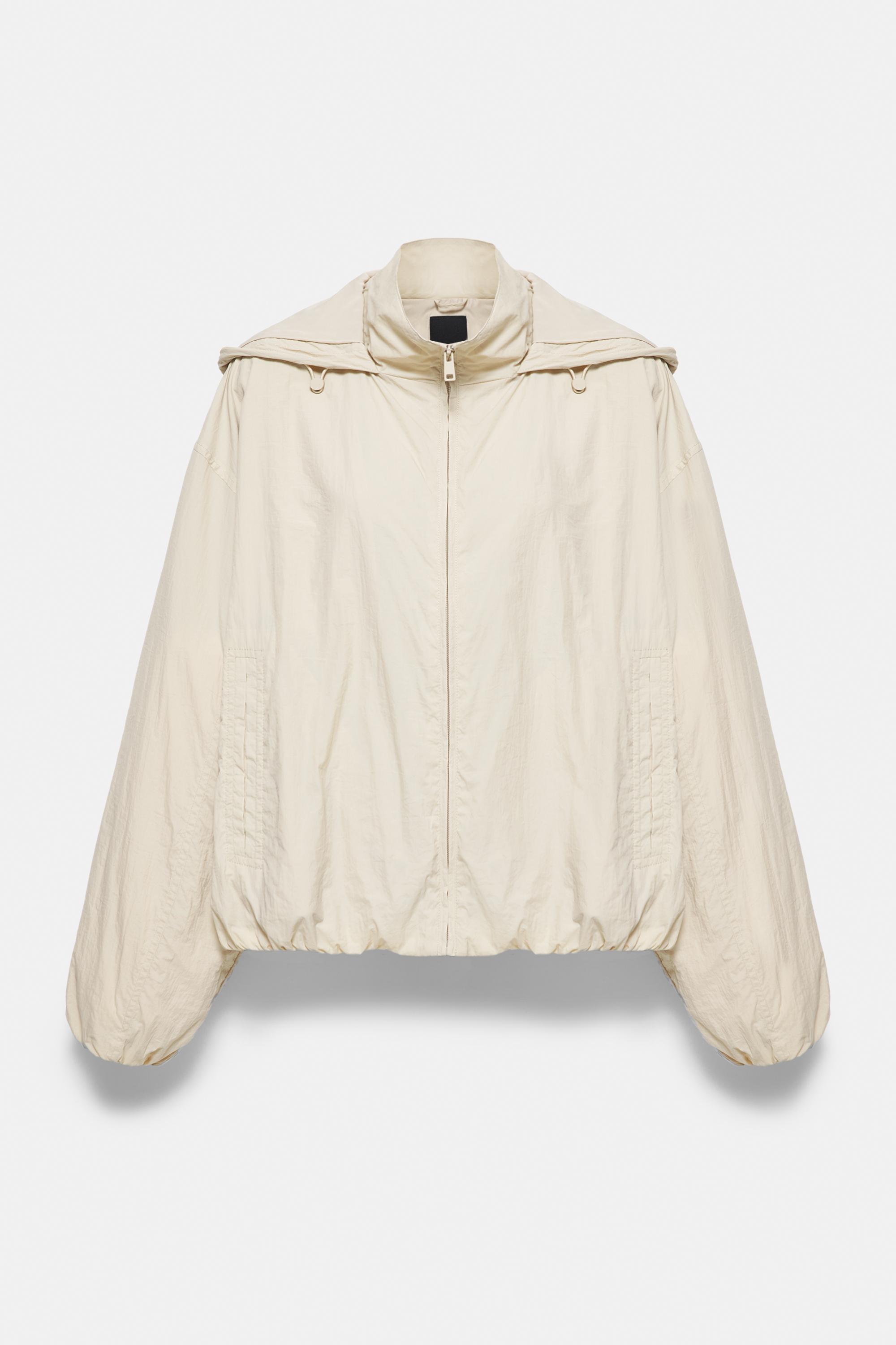 Lightweight hooded jacket — Sand (alternate view)