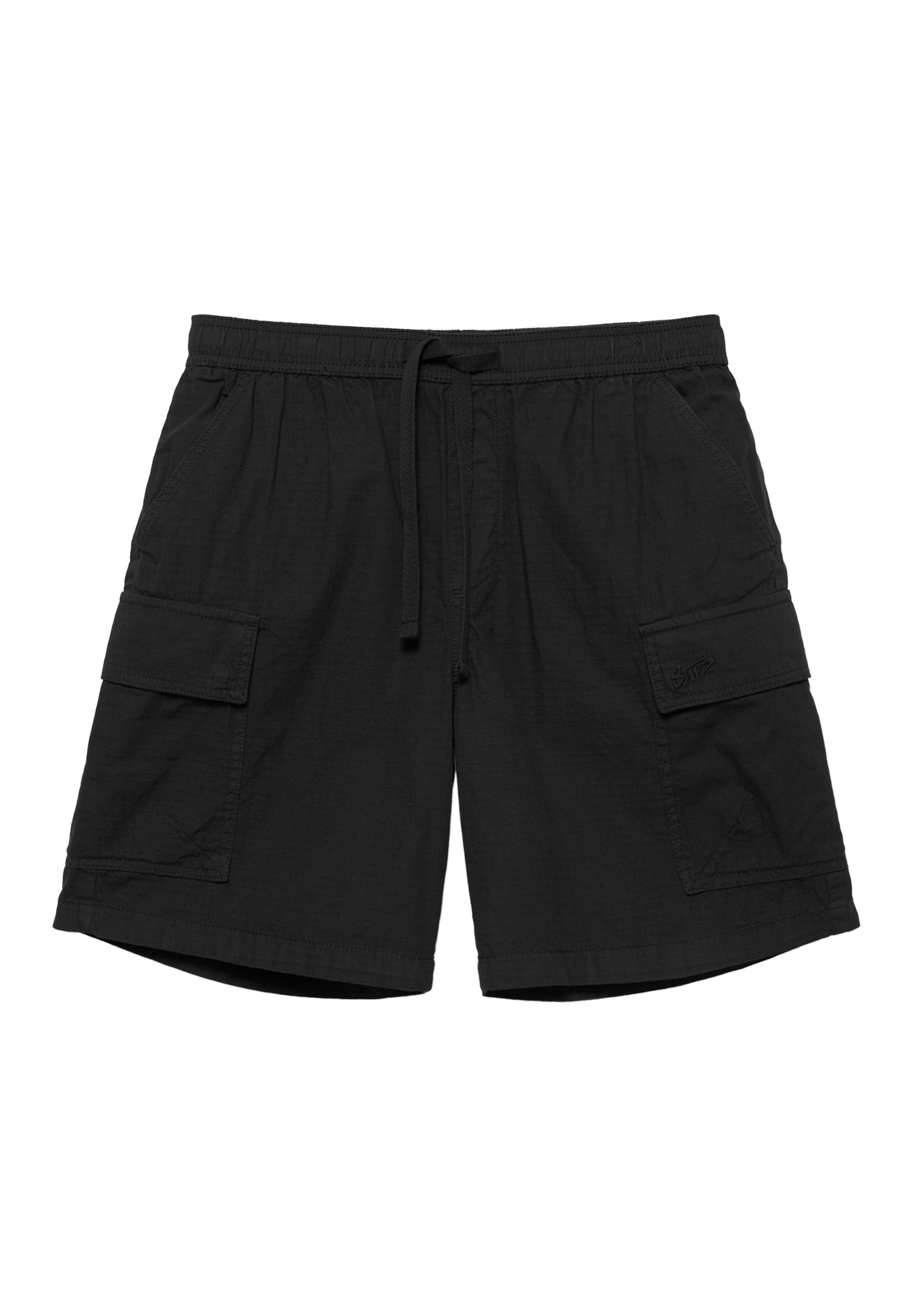 Ripstop cargo Bermuda shorts — Black
