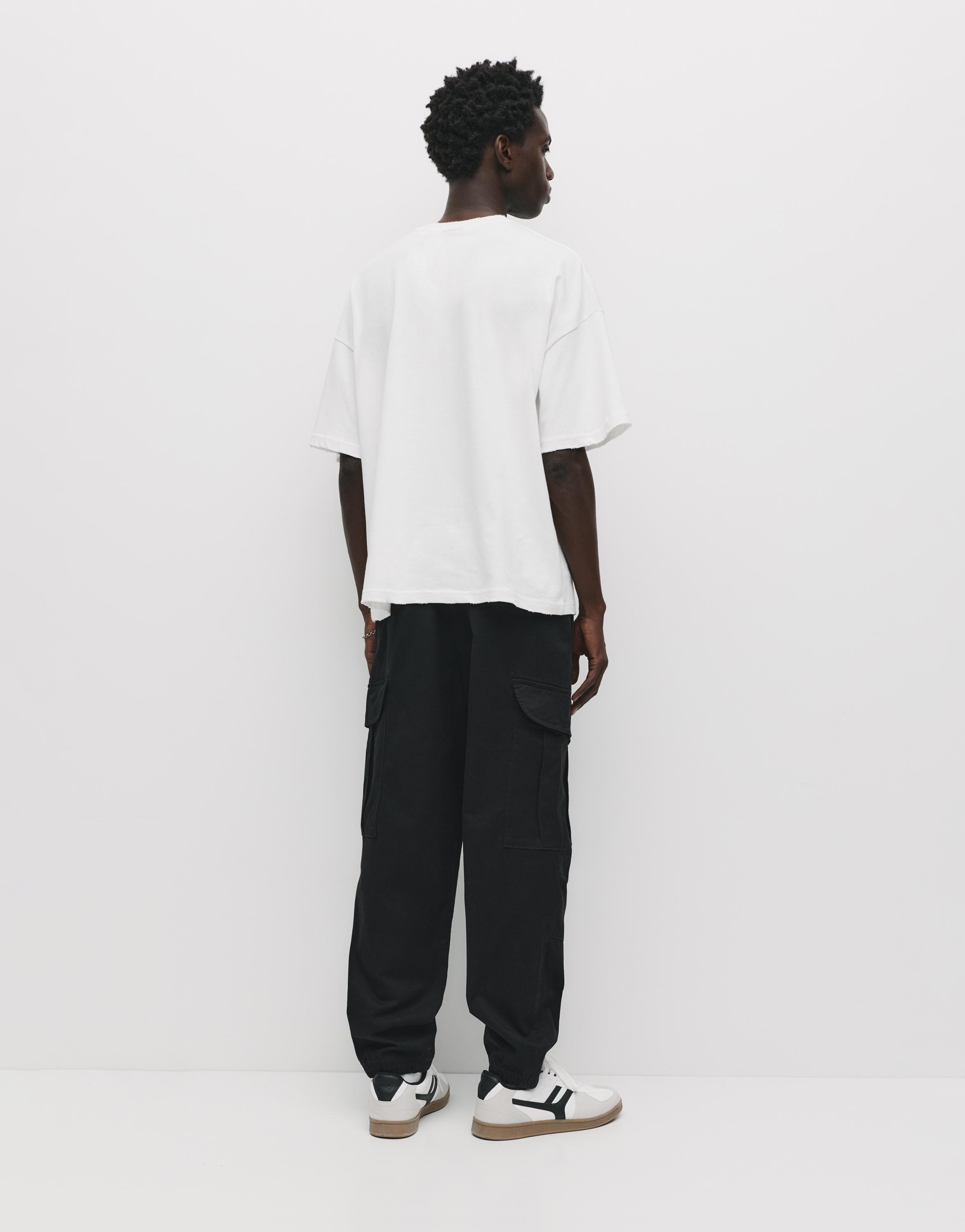 Cargo jogger trousers — Black