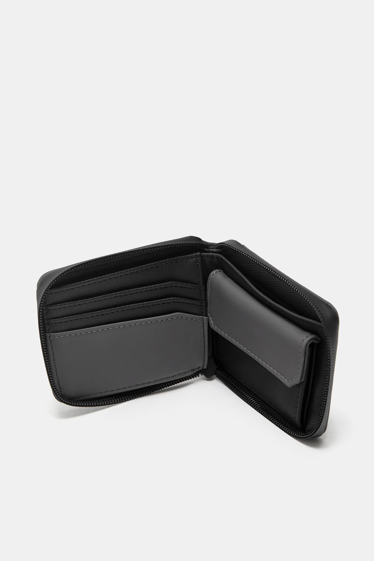 Rubberised wallet — Grey