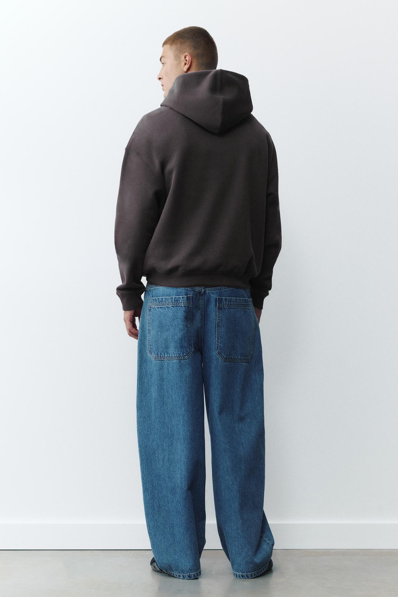 Boxy fit hoodie — Anthracite grey