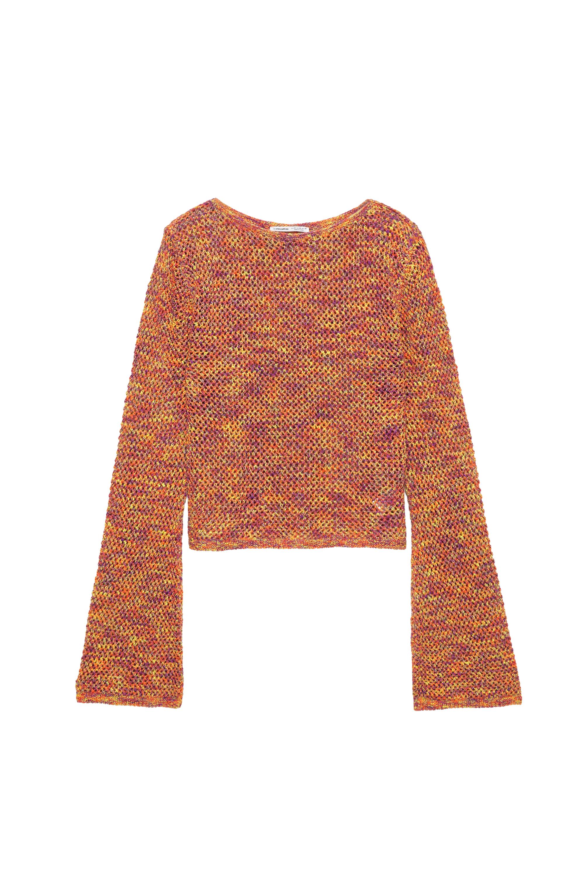 Pull&Bear Space dye ajurlu kazak