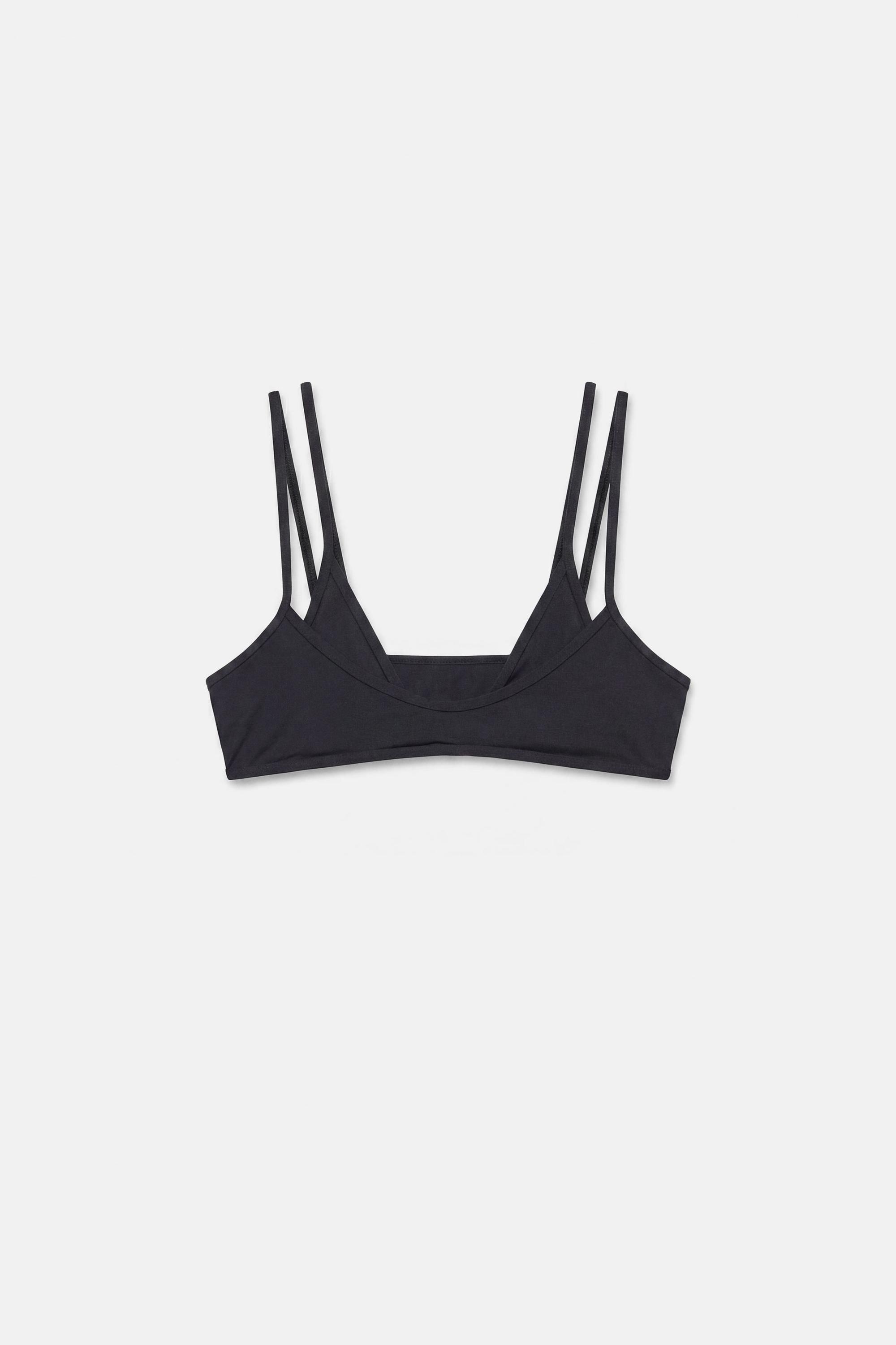 Double bikini top — Black