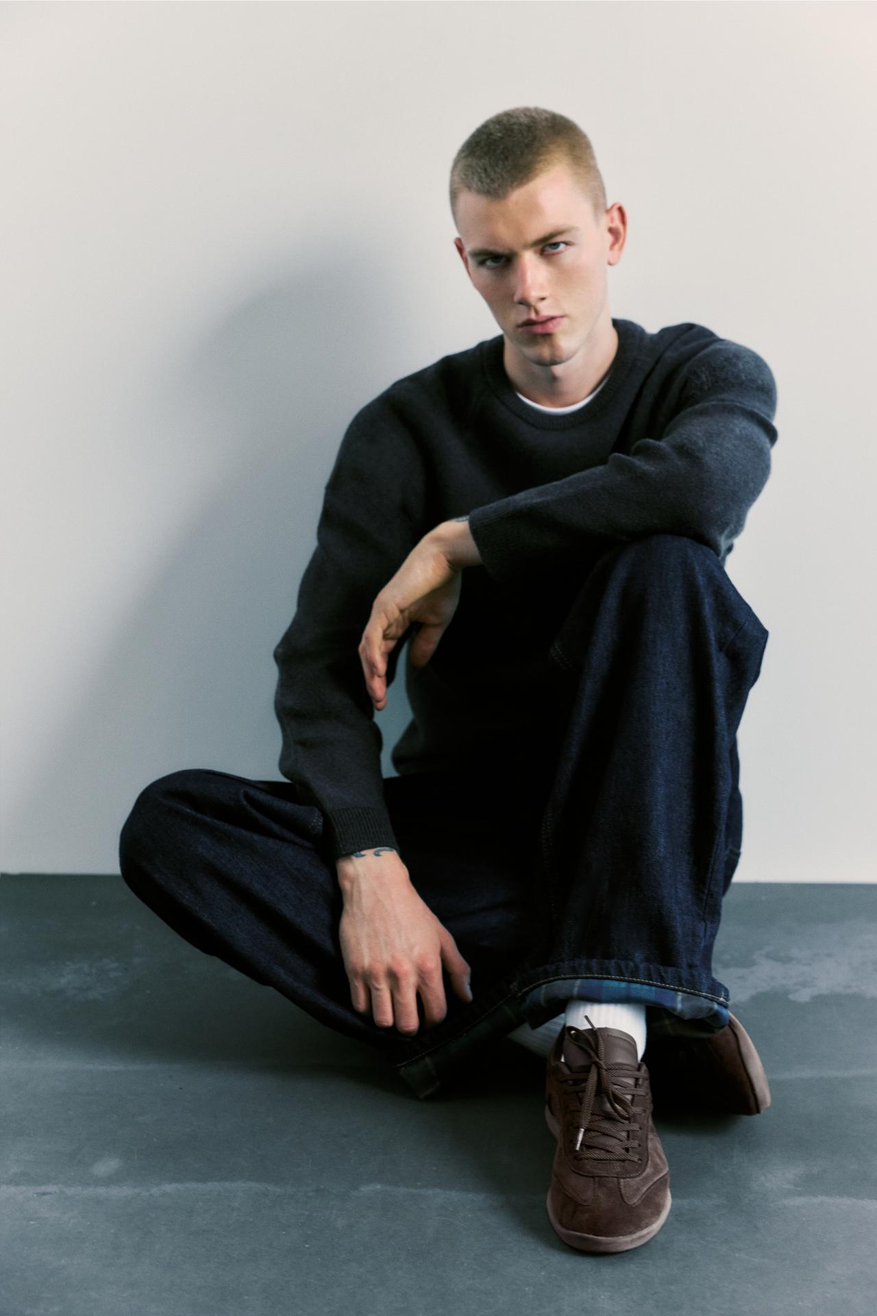 Slim fit trainers — Brown