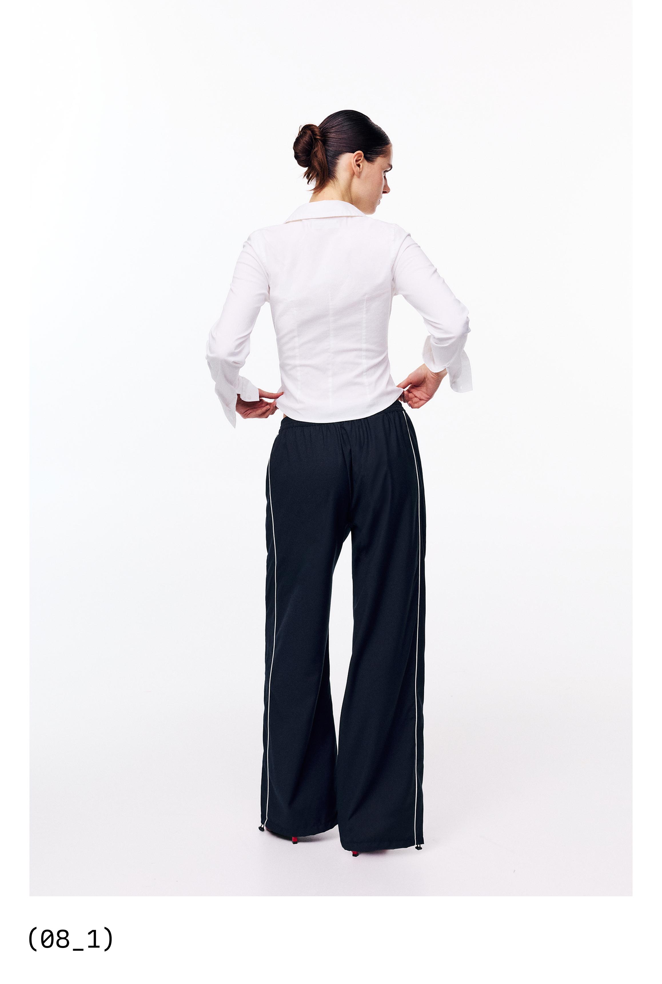 Contrast tracksuit trousers — Navy