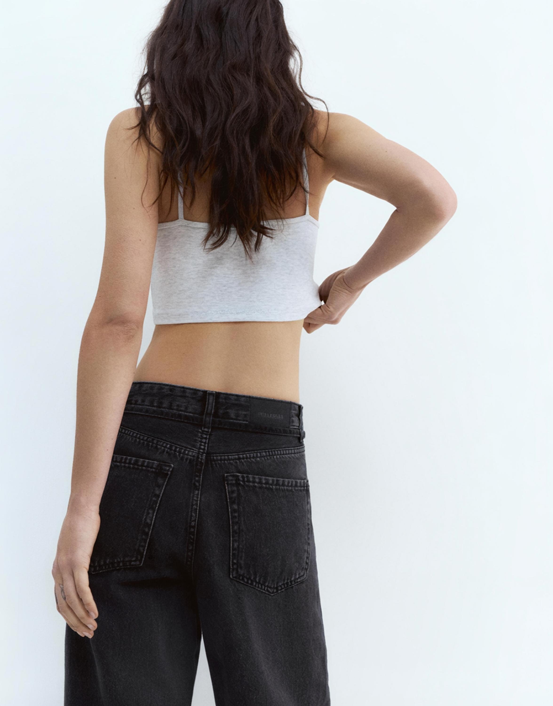 Bağcıklı baggy jean - Görsel 8