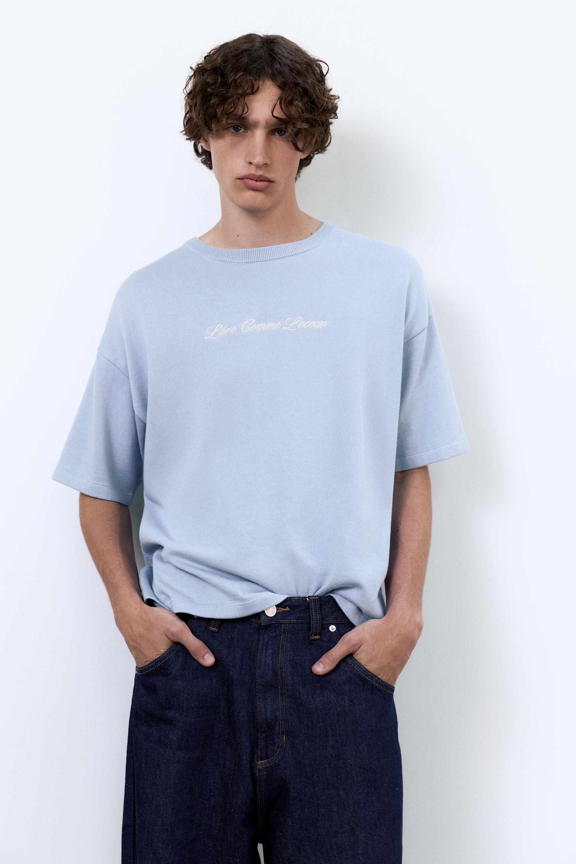 Nakışlı oversize Tişört - Görsel 8
