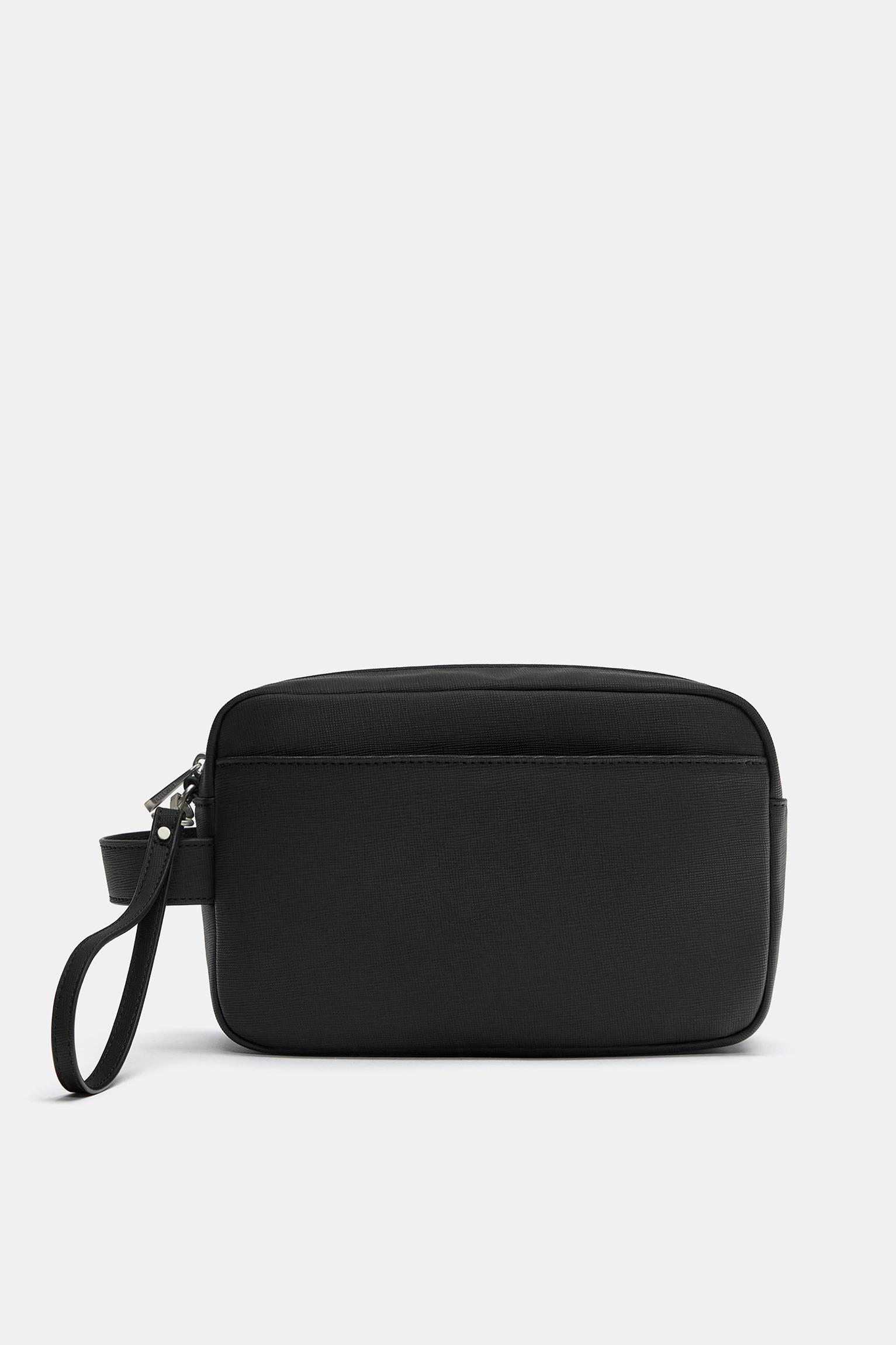 Wash bag with handle — Black