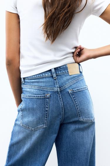 Super wide-leg comfort jeans — Dark blue 4