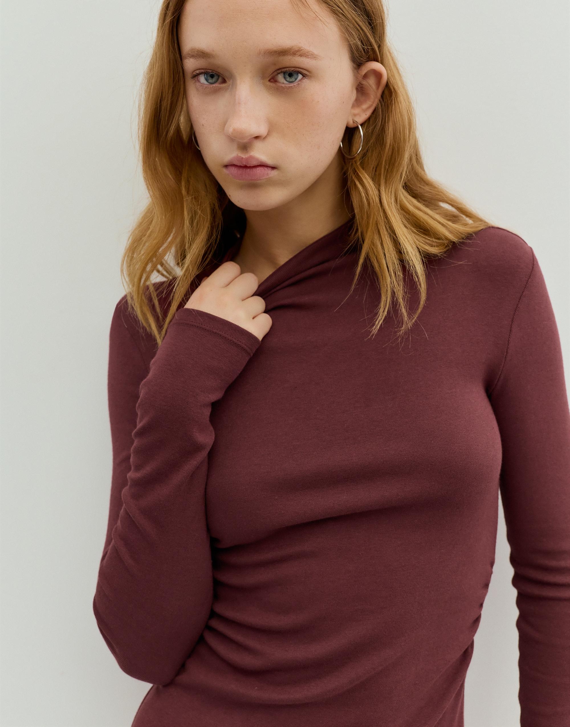 Perkins yaka midi elbise - Görsel 33