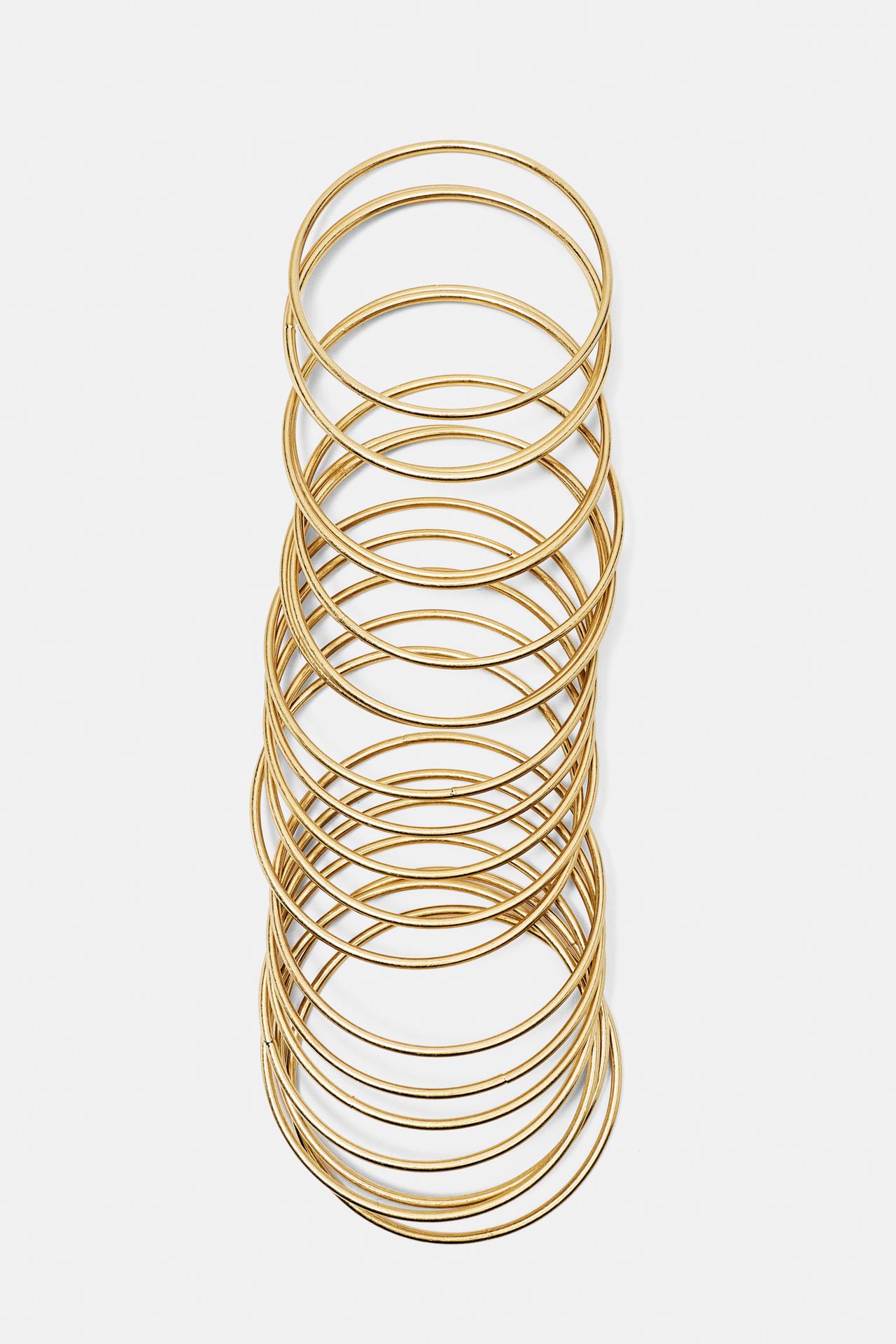 Pack of thin bracelets — Gold