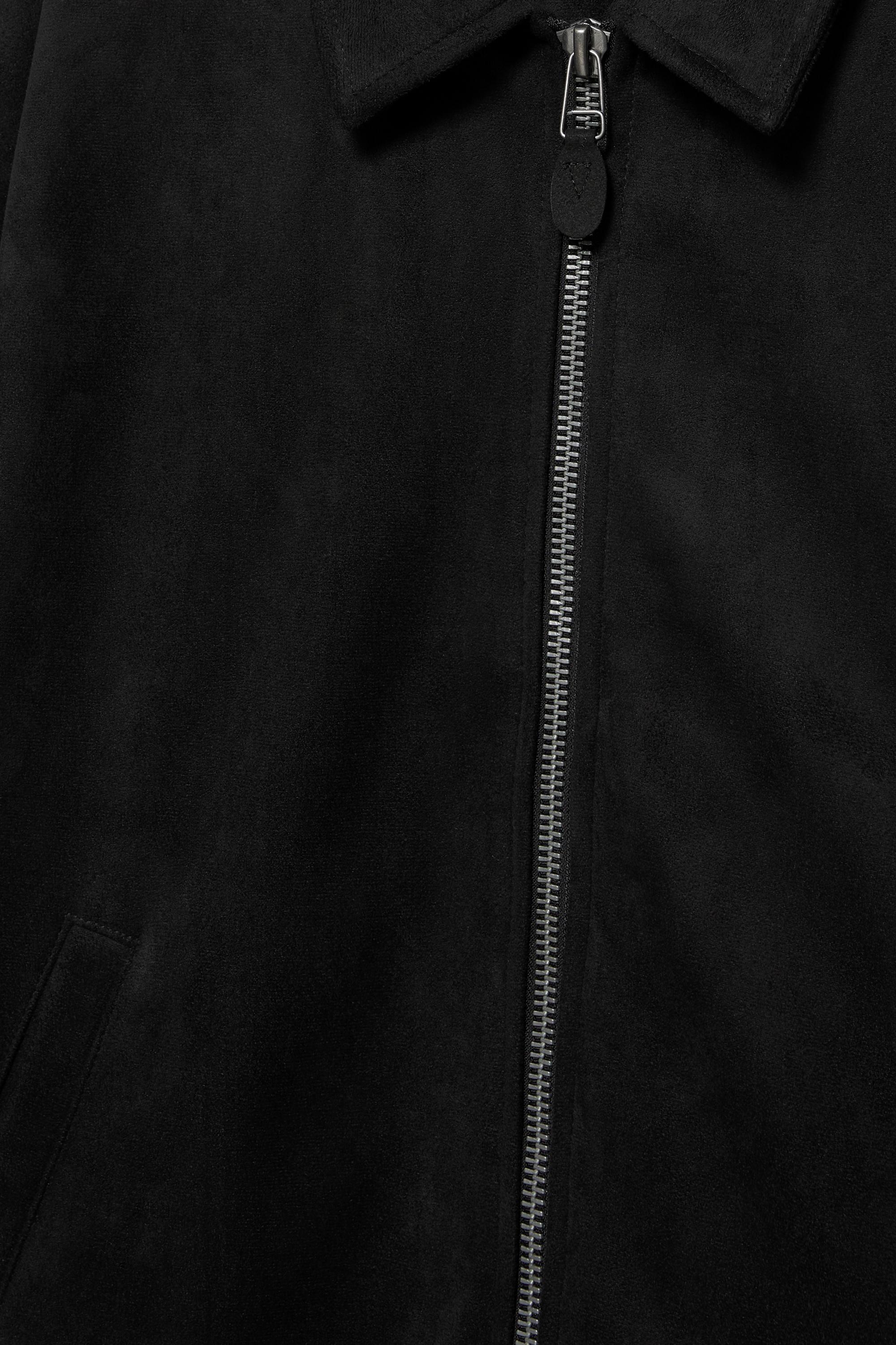 Suni süet ceket - Görsel 5