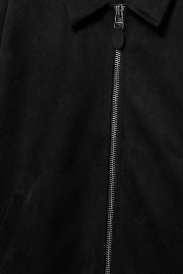 Faux suede jacket — Black 8