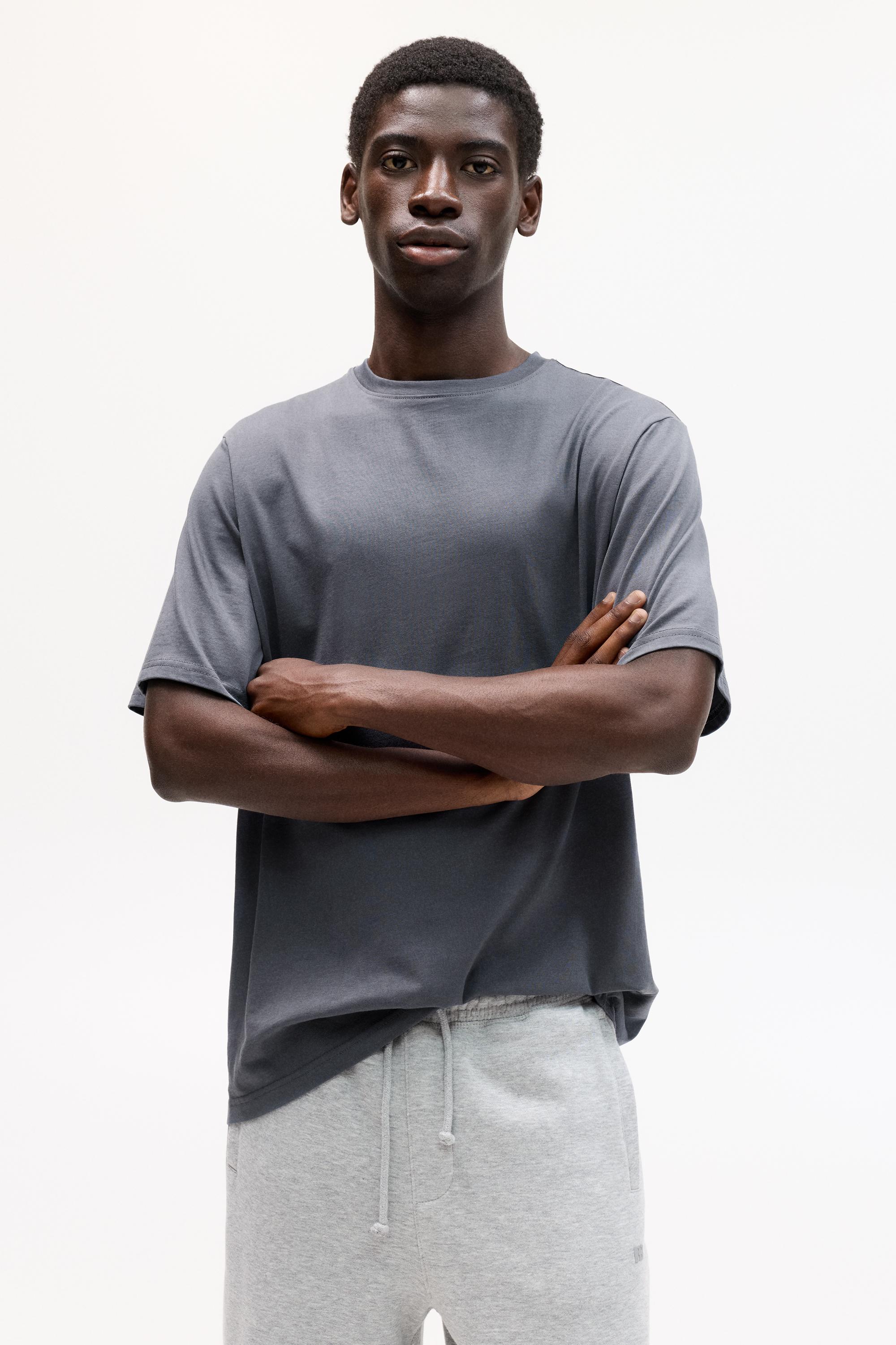 Basic kısa kollu pamuklu tişört - Görsel 64