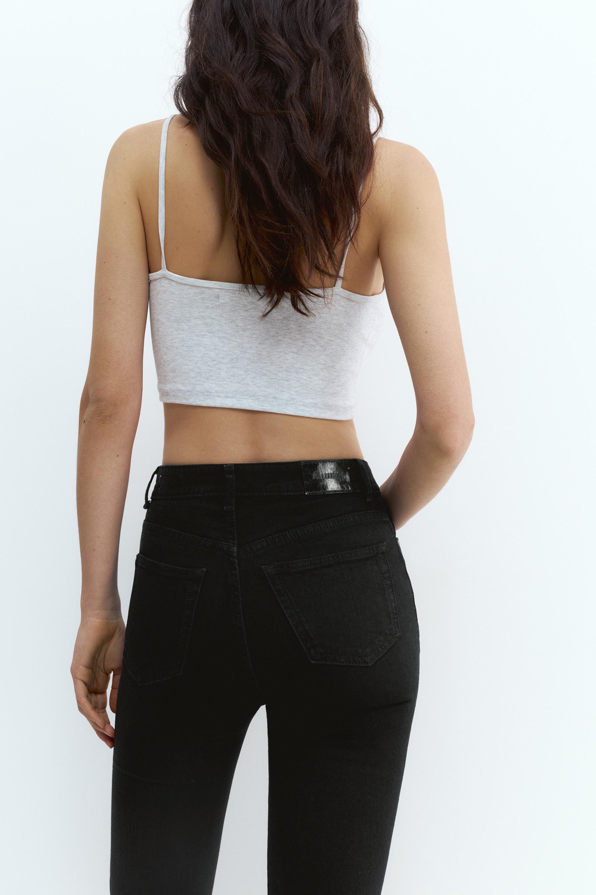 Yüksek bel çan paça jean - Görsel 10