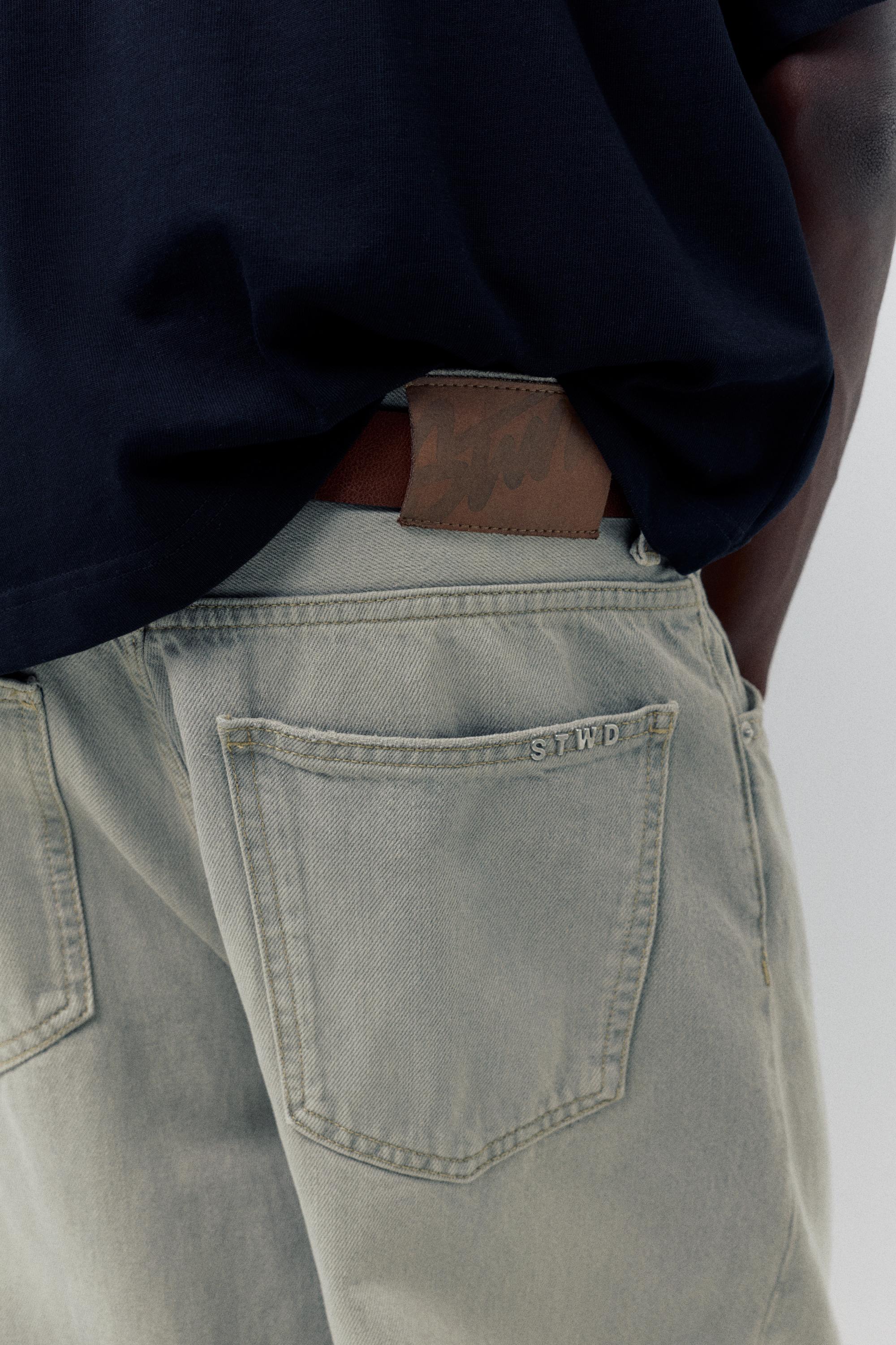 Relaxed fit baggy jeans — Dark grey