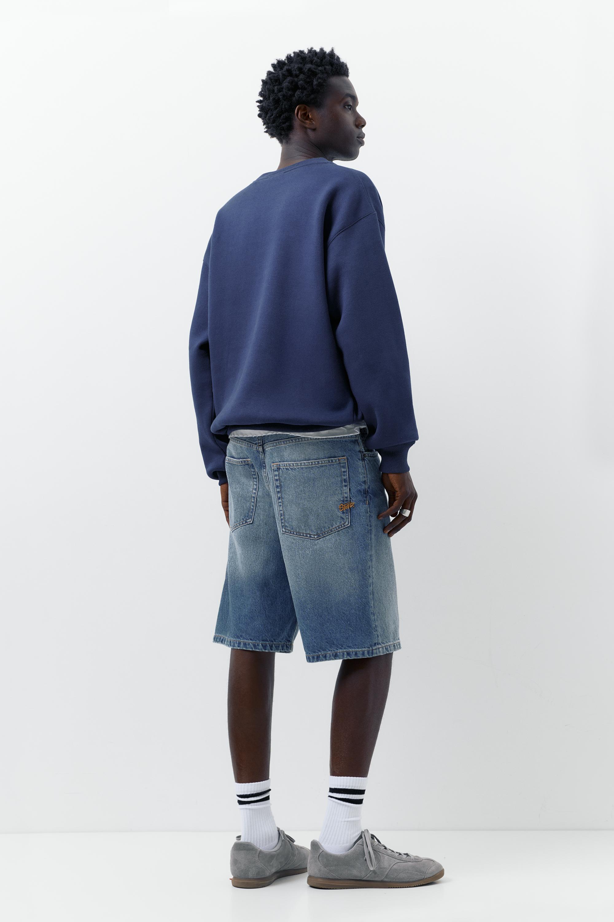 Baggy denim bermuda - Görsel 54