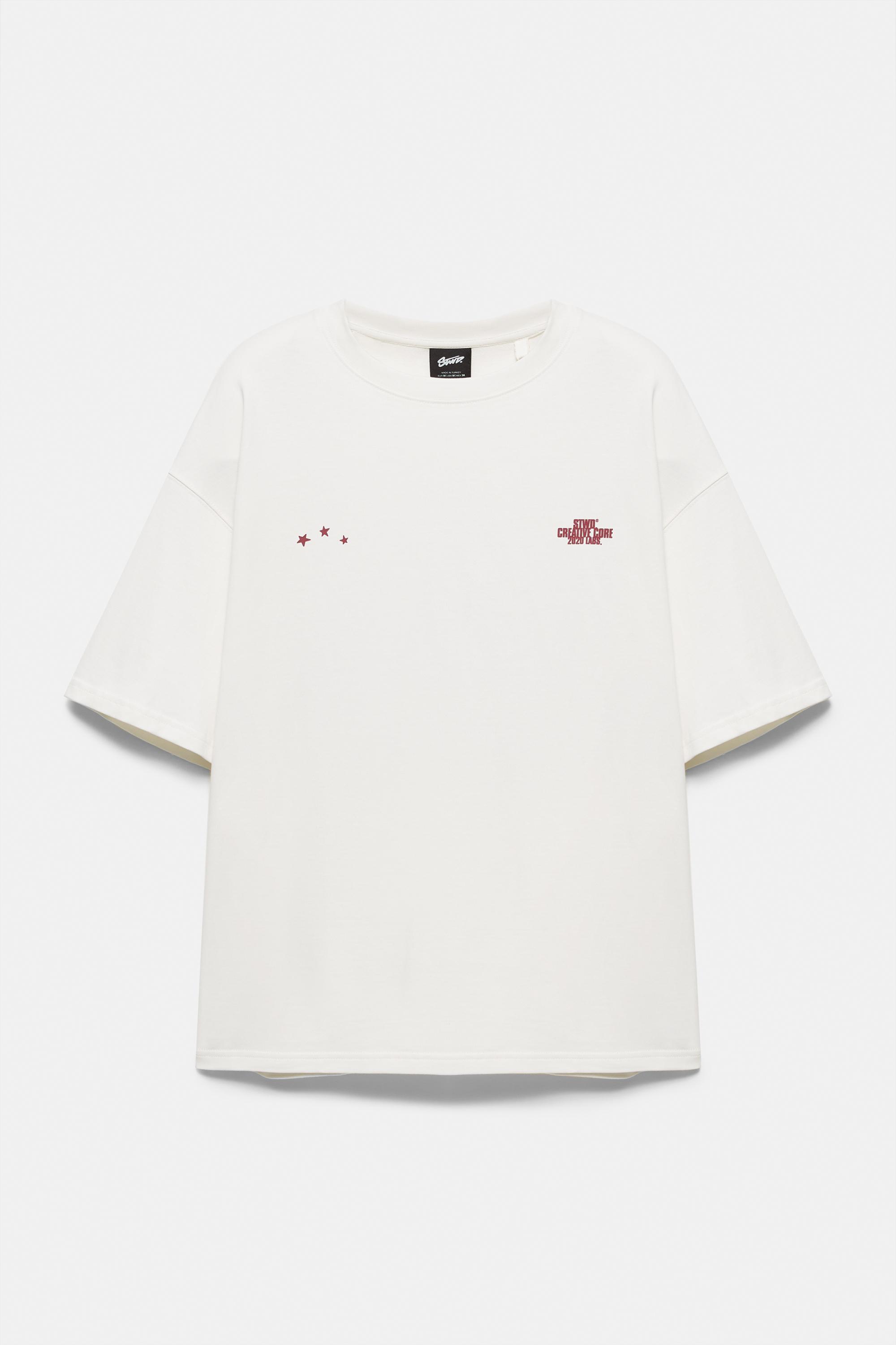 Pull&Bear STWD kısa kollu sweatshirt görsel 2