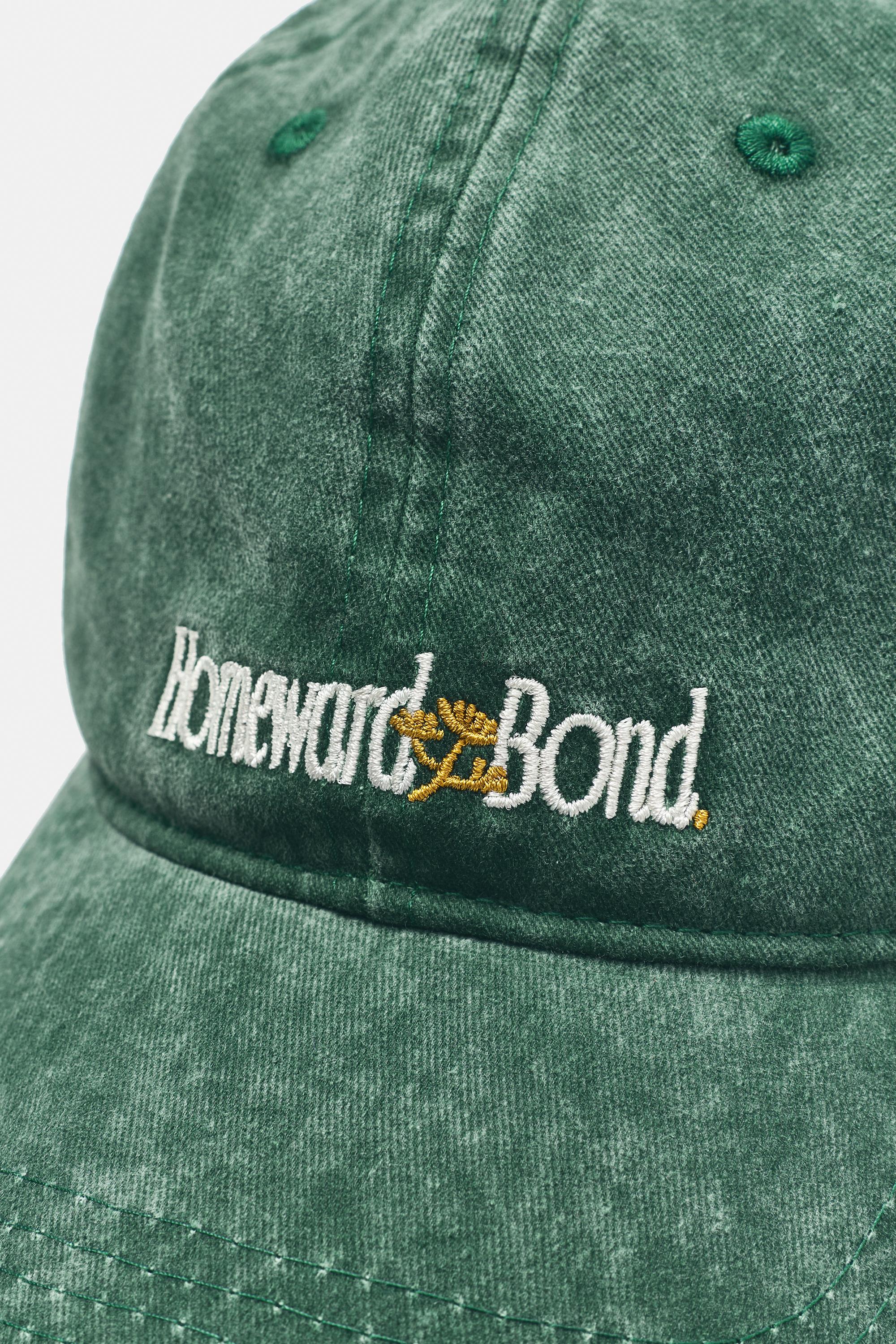 Homeward Bond embroidered cap — Medium green