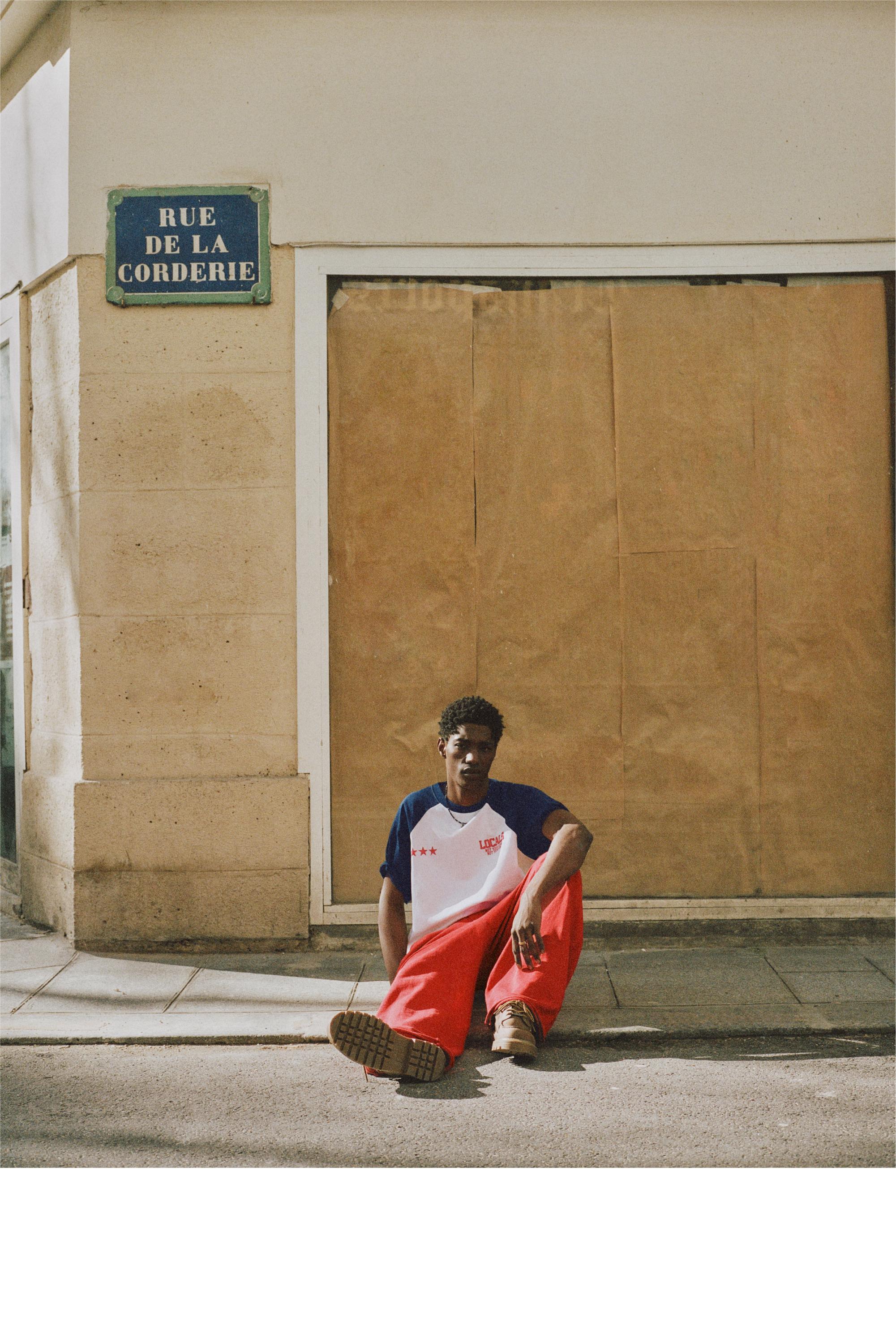 STWD varsity tracksuit trousers — Red