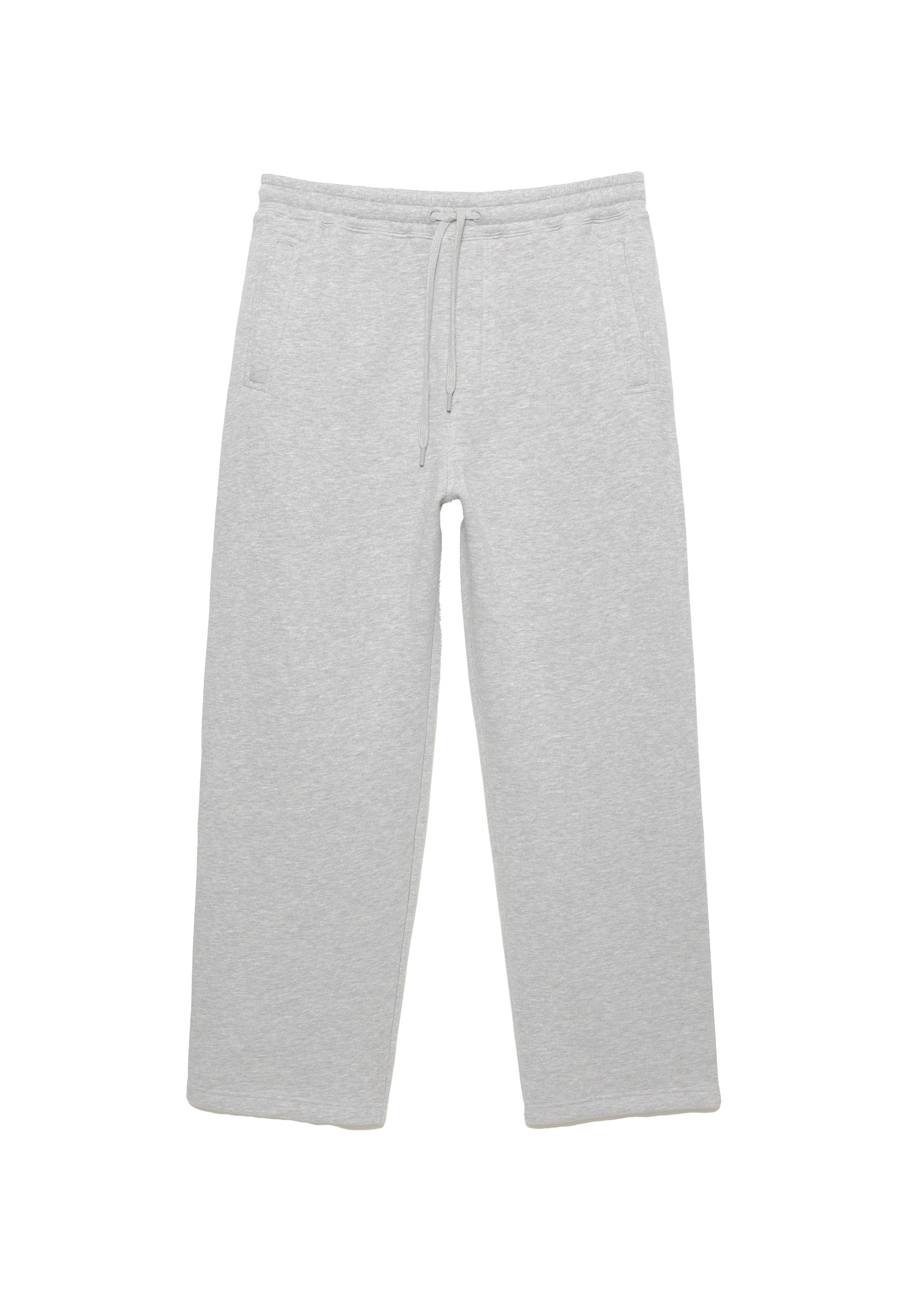 Basic baggy tracksuit bottoms — Grey marl