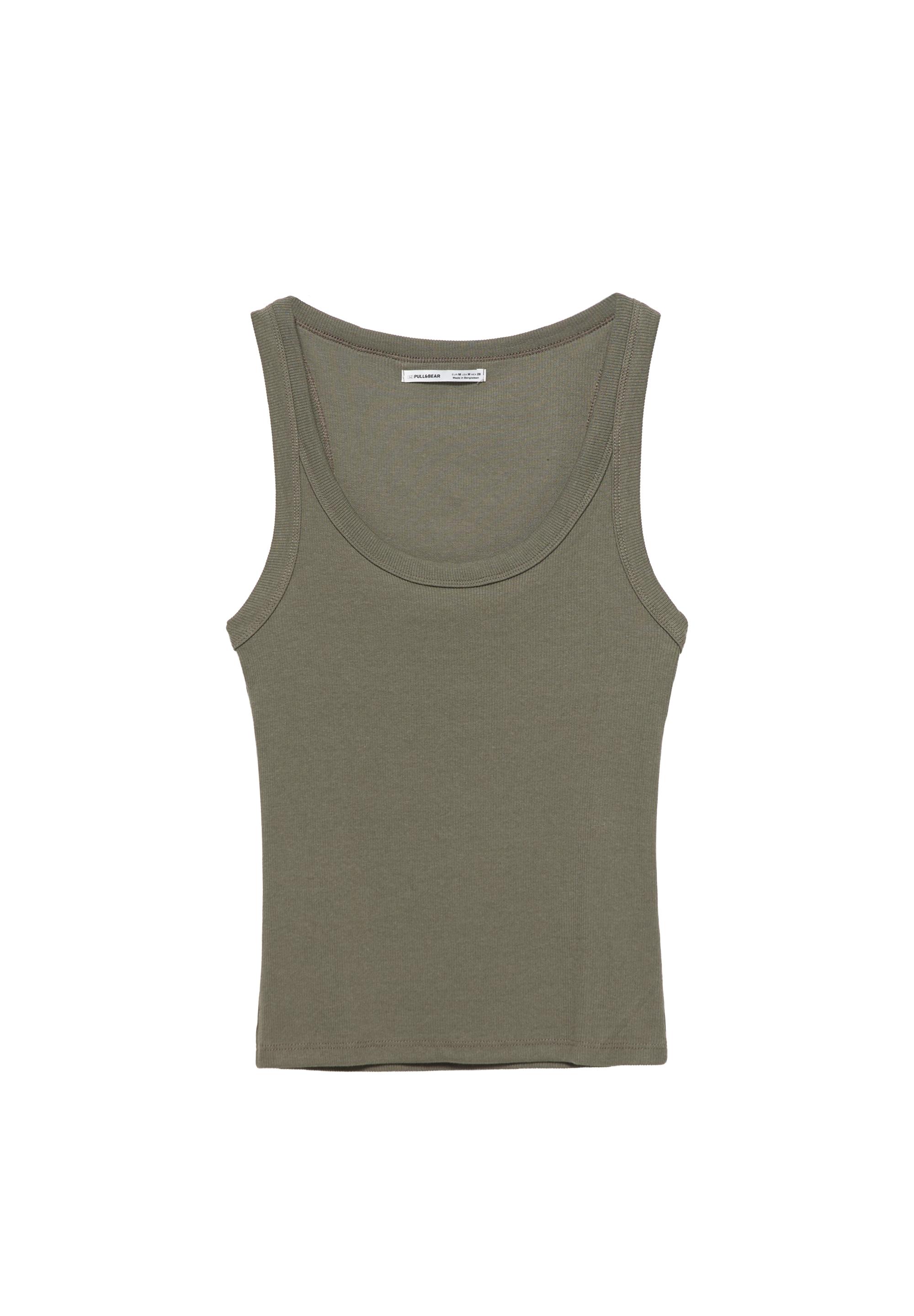 Basic tank top — Khaki