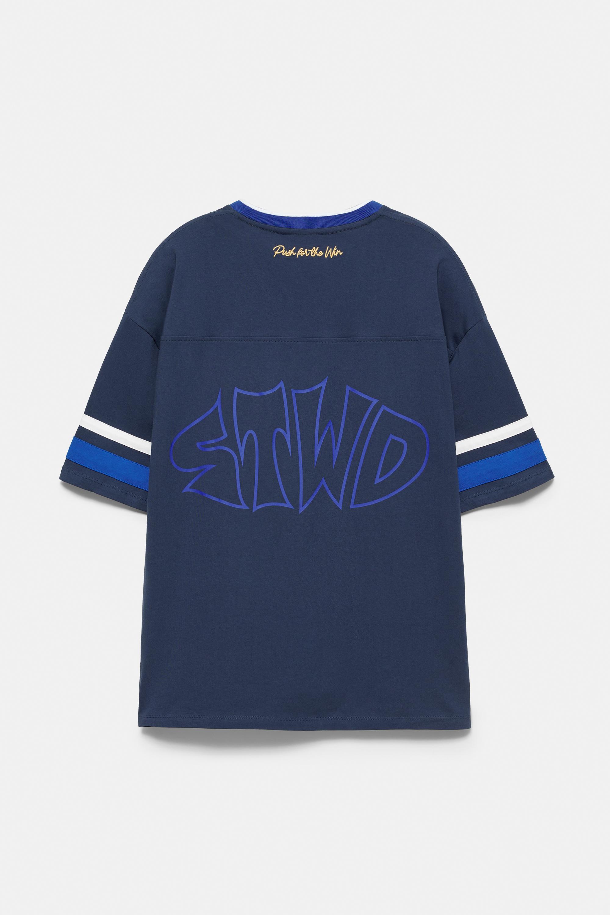 STWD bear hockey T-shirt — Blue