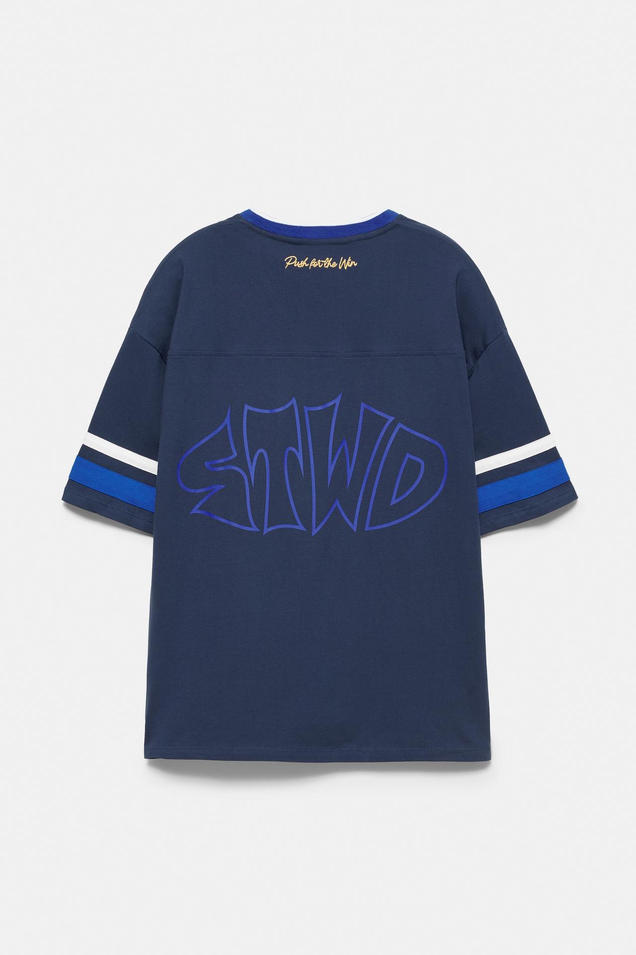STWD bear hockey T-shirt — Blue