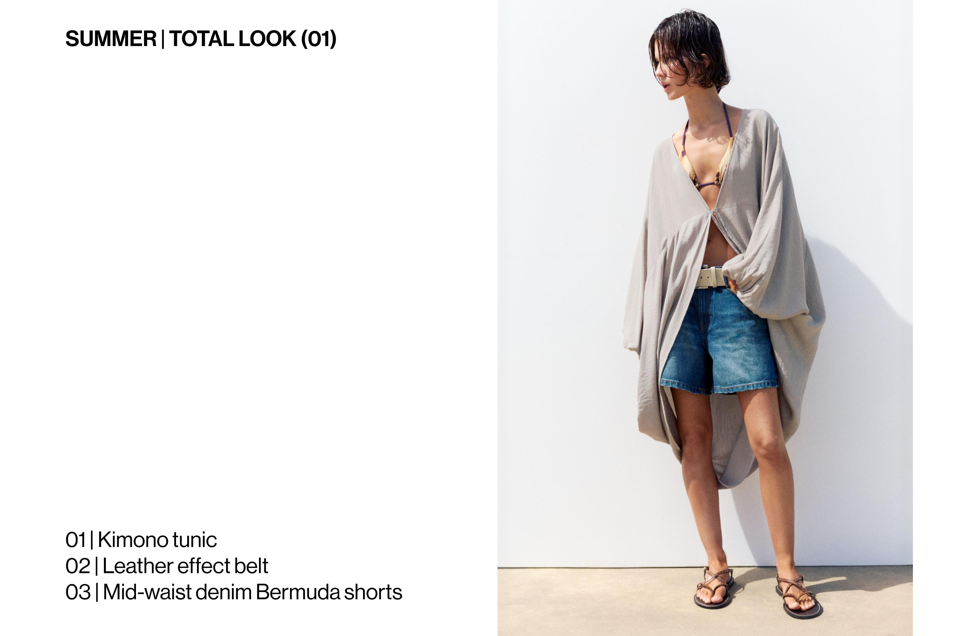 Kimono tunic — Pearl grey