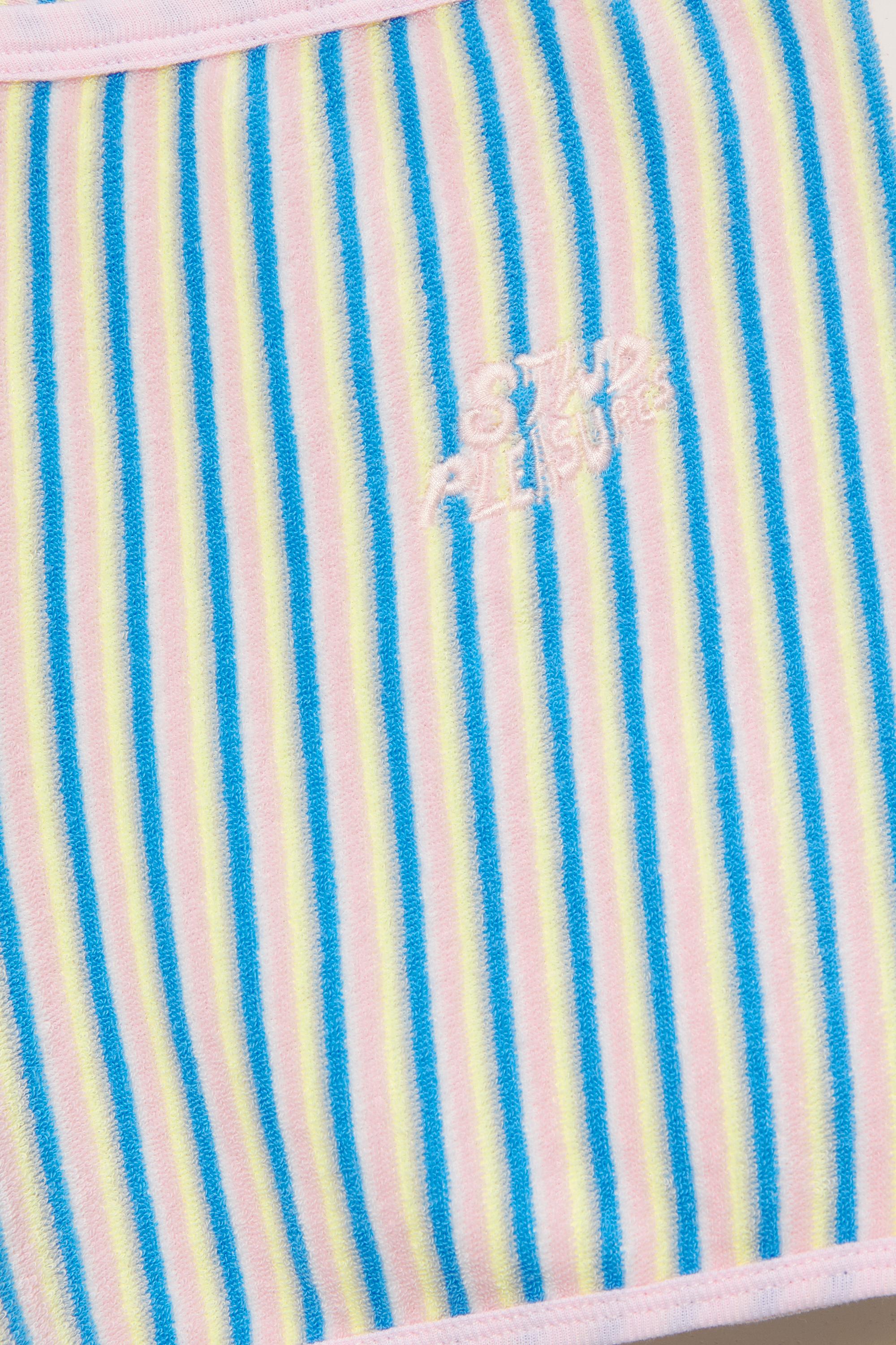 Pleasures x STWD towelling shorts — Striped