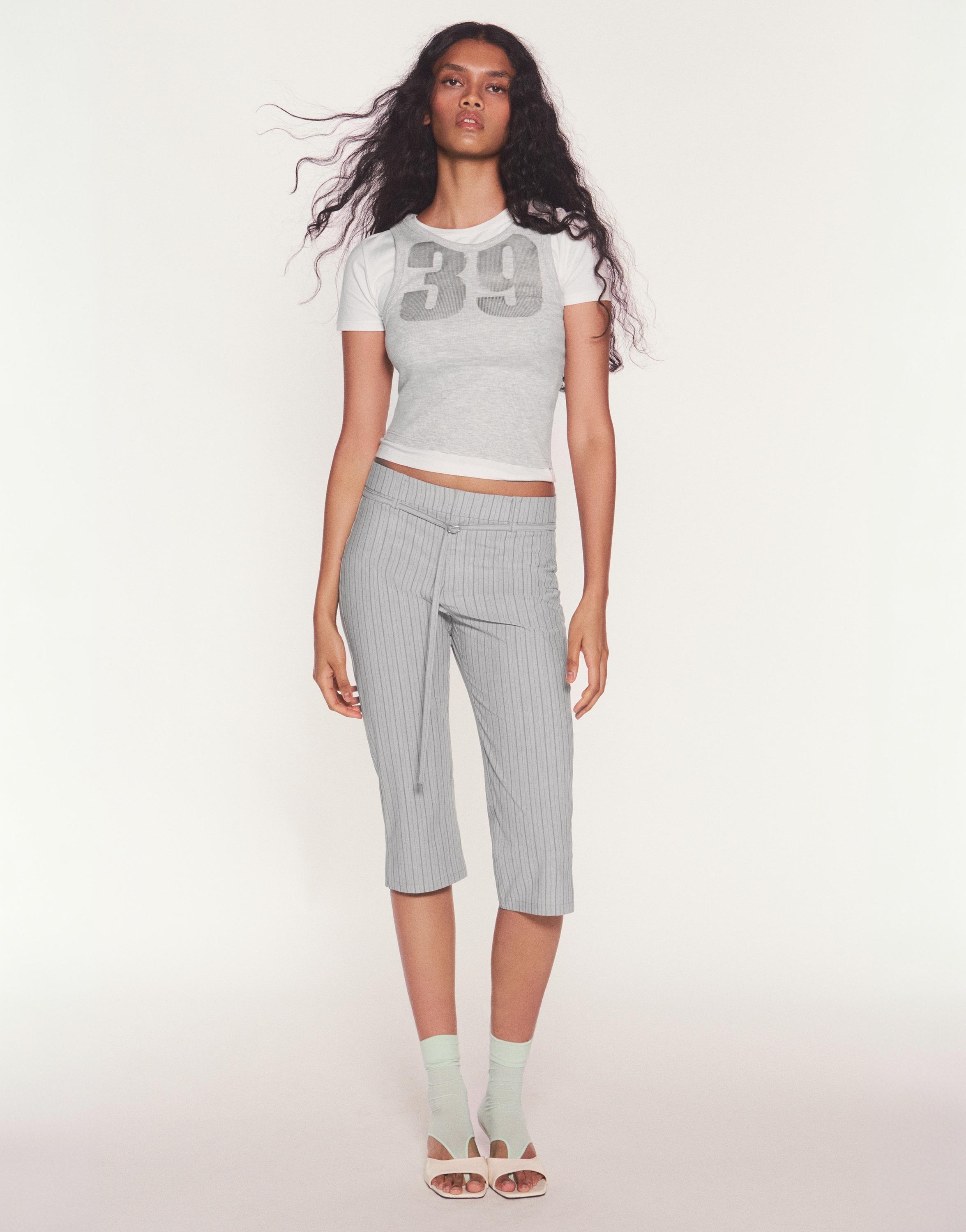Striped capris — Striped