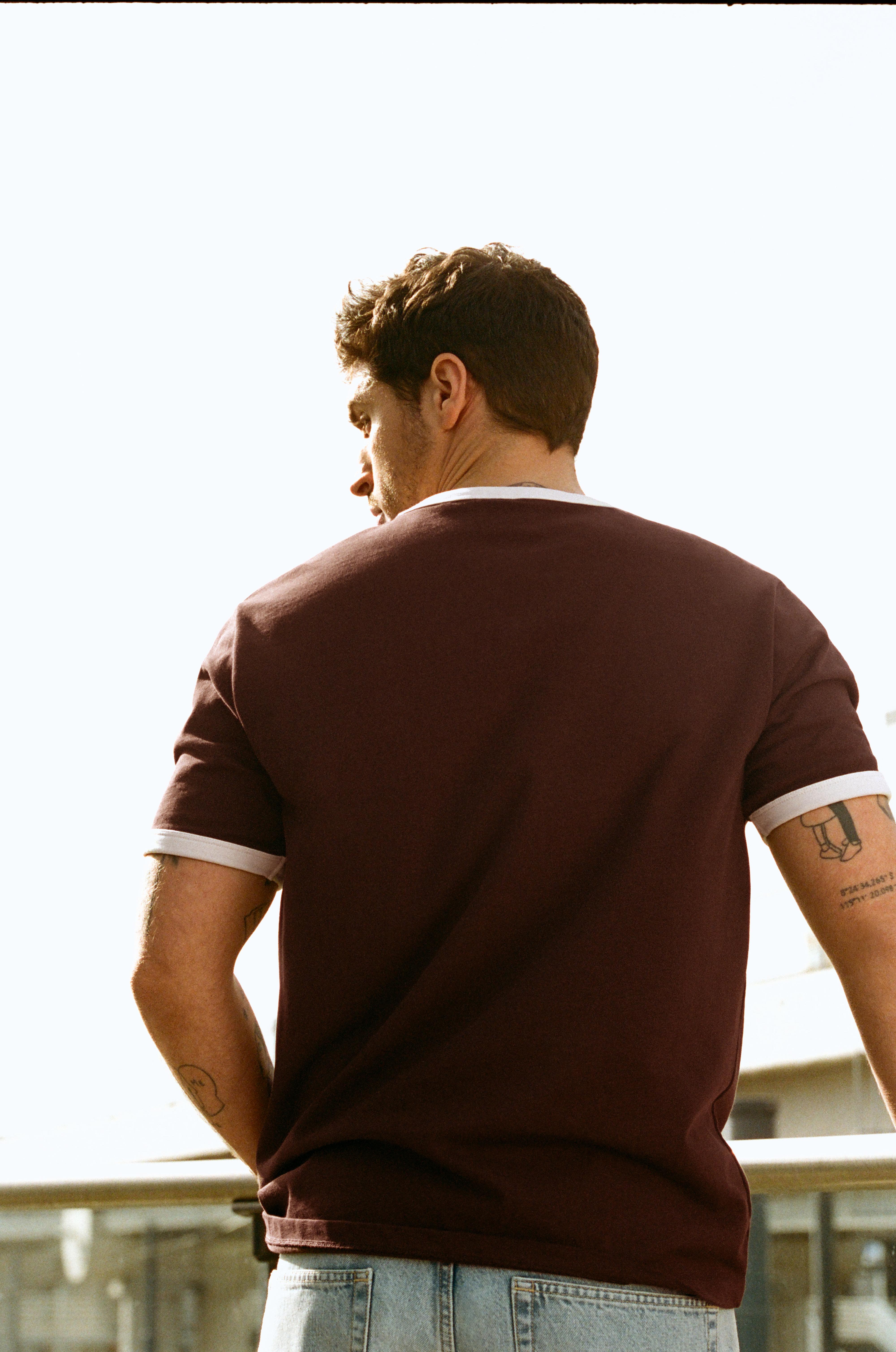 Grafik ribanalı kısa kollu t-shirt - Görsel 10