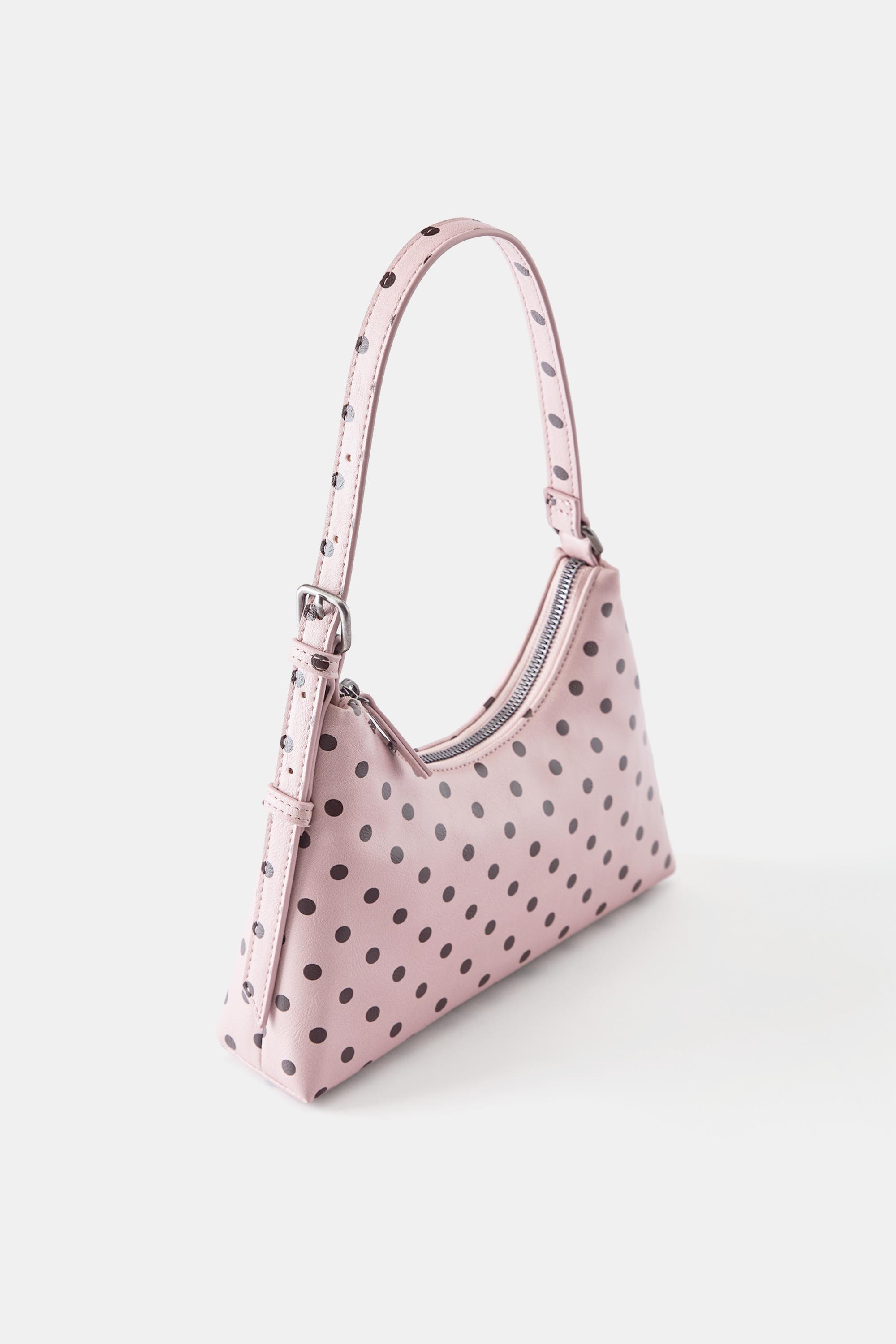 Polka dot shoulder bag — Pink