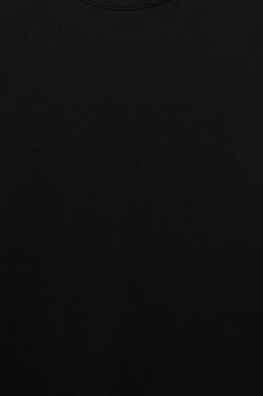 Cropped short sleeve T-shirt — Black 6