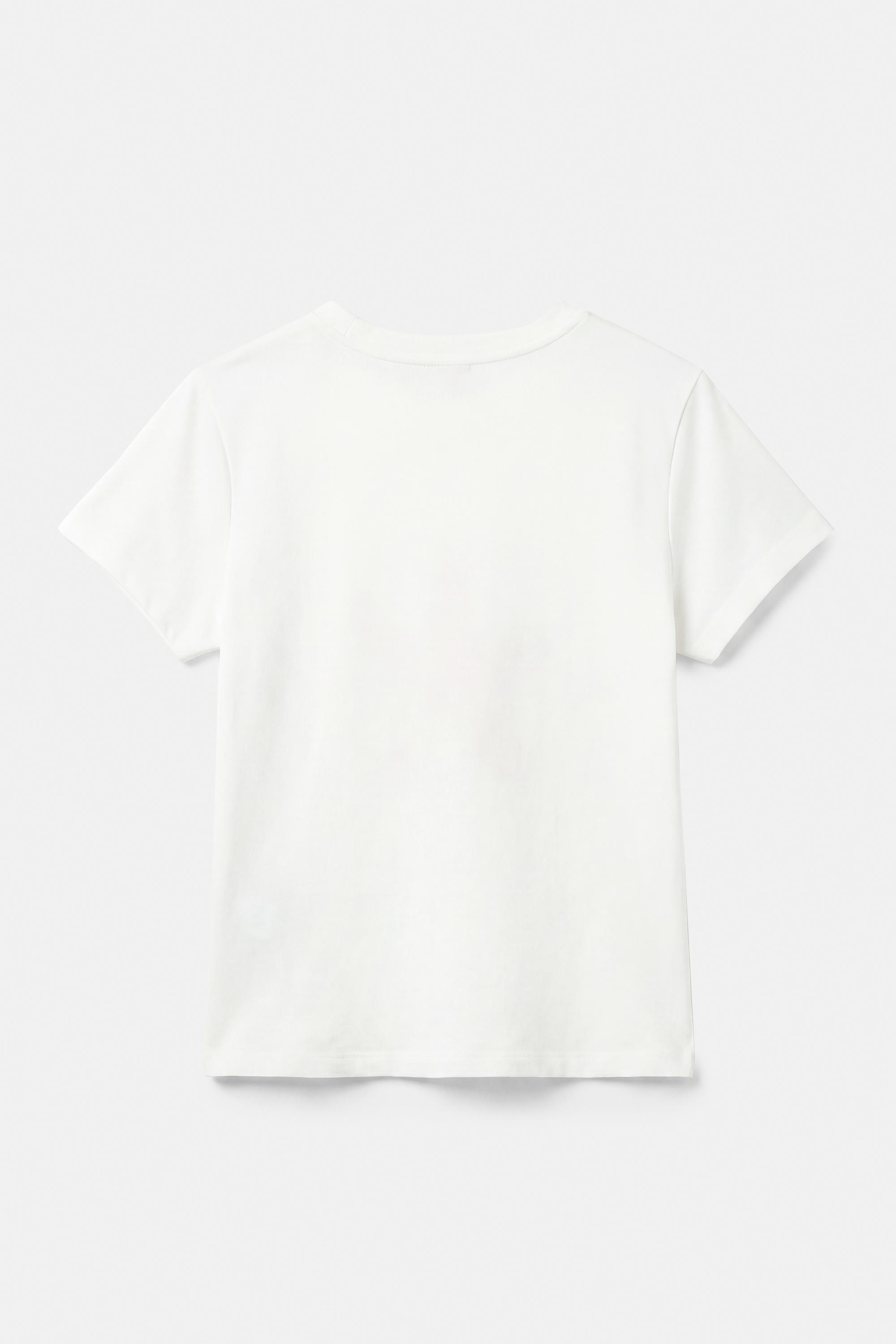 Rhinestone starfish T-shirt — White