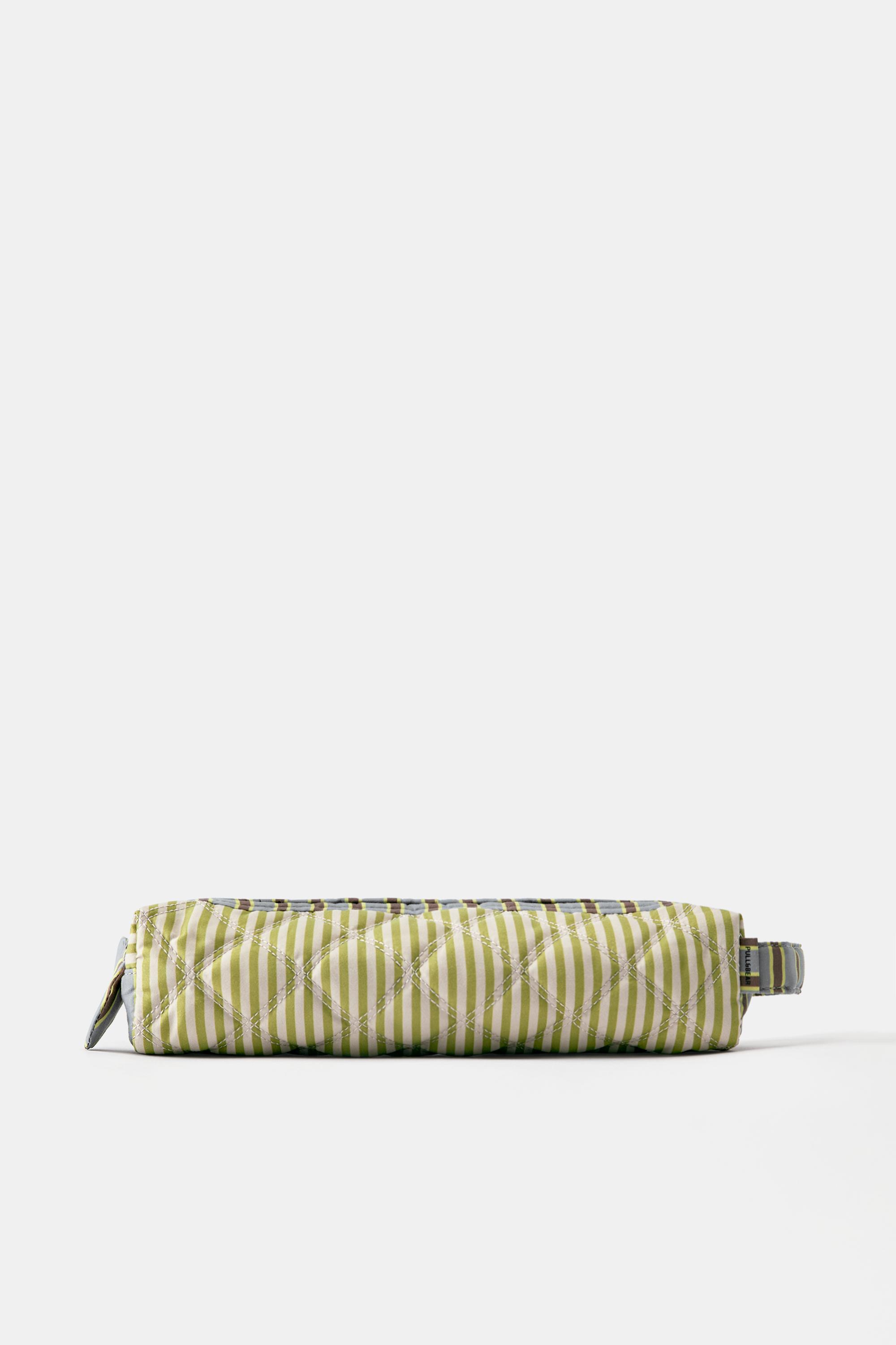 Neceser rayas acolchado plancha pelo