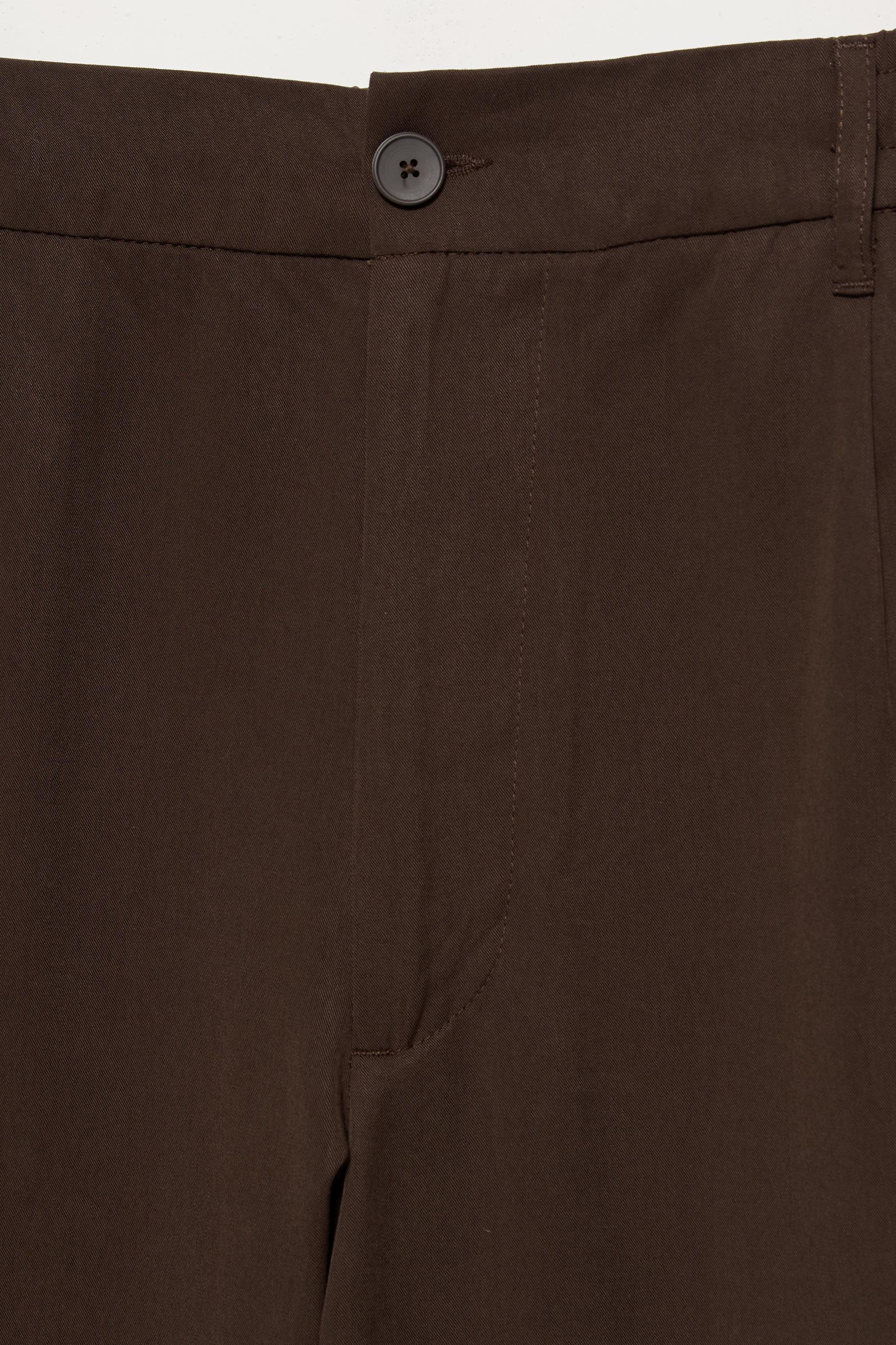 Tailored jogging trousers — Brown