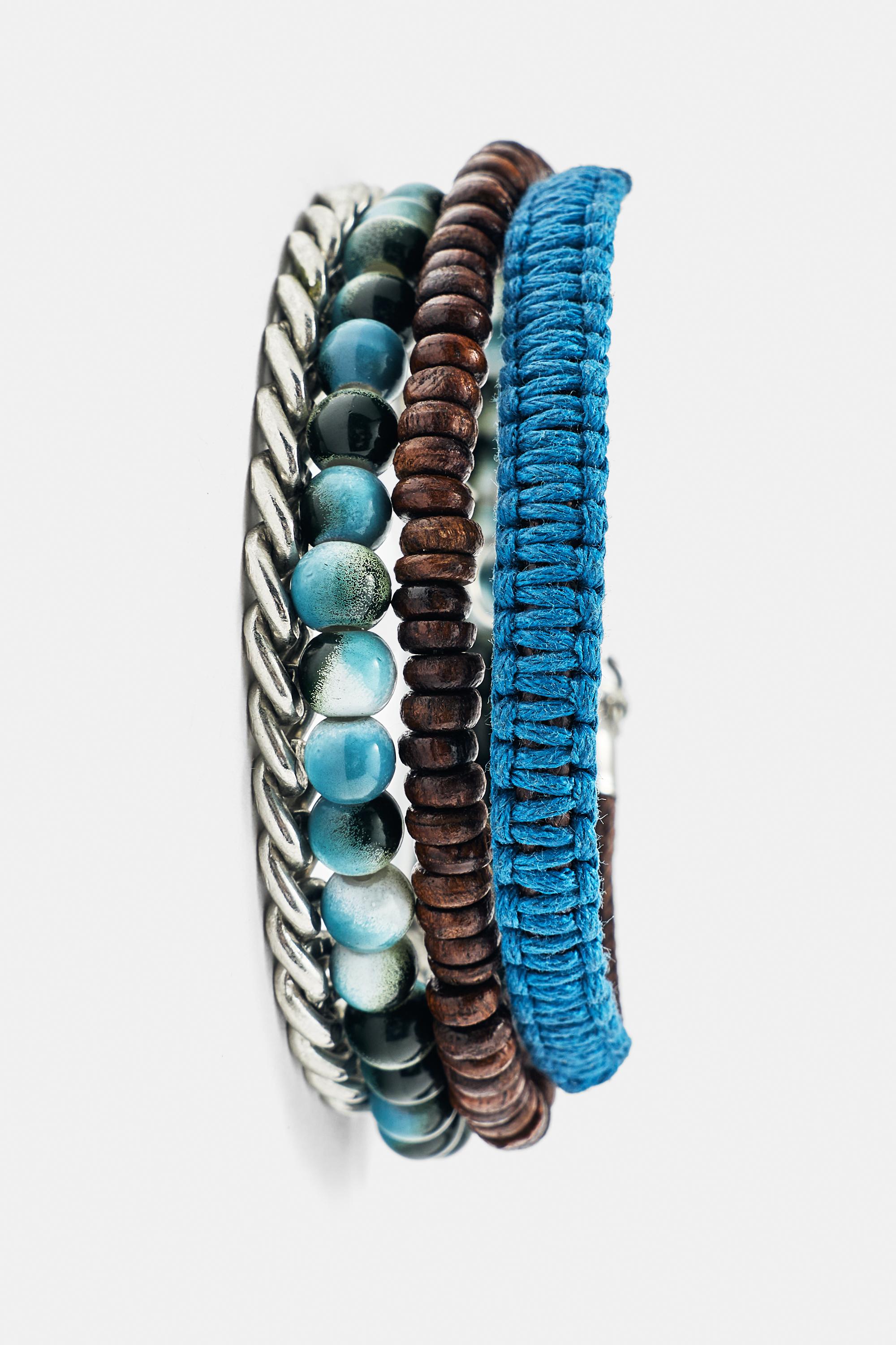 4-pack of bead and chain bracelets — Others
