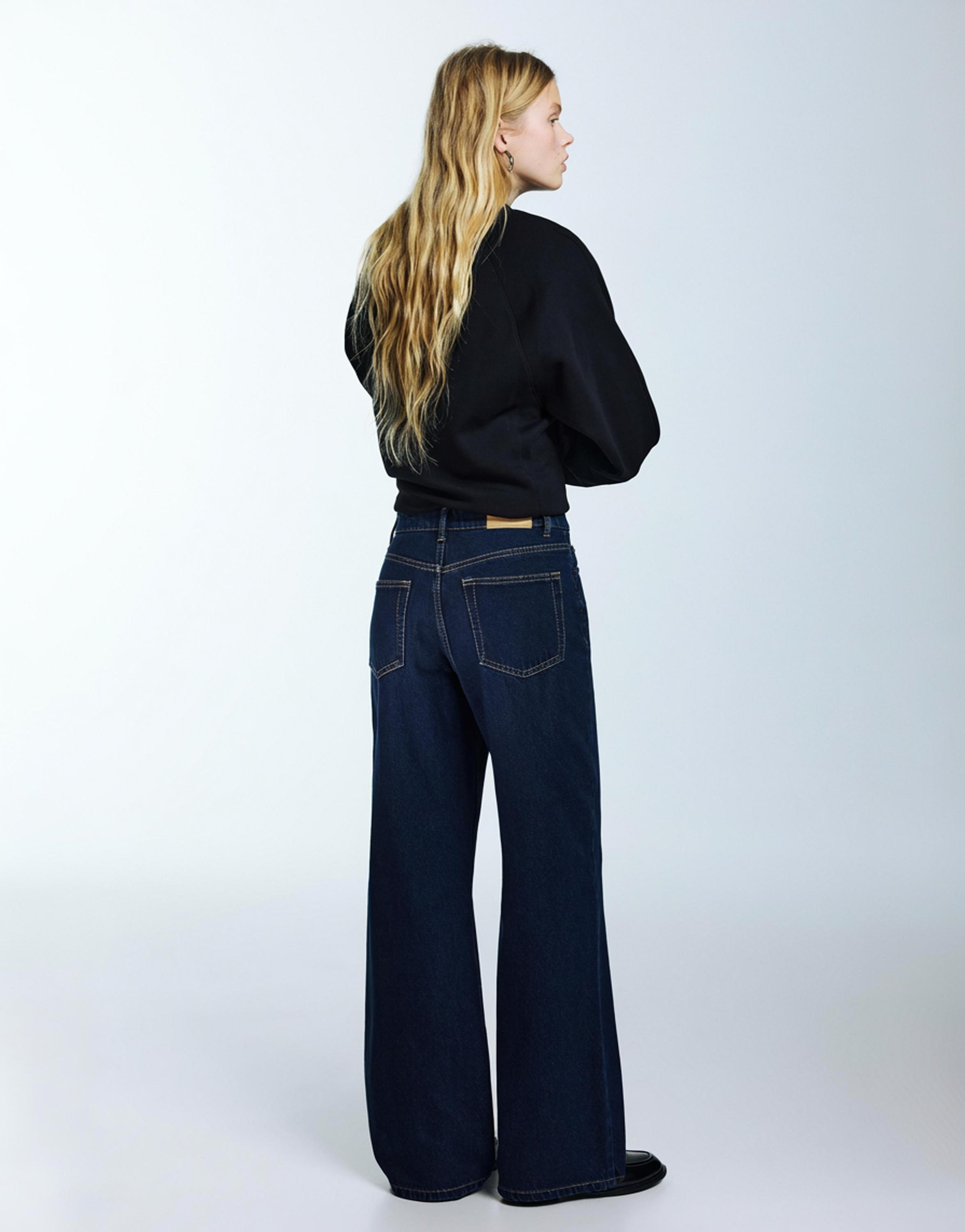 Wide leg yüksek bel jean - Görsel 209