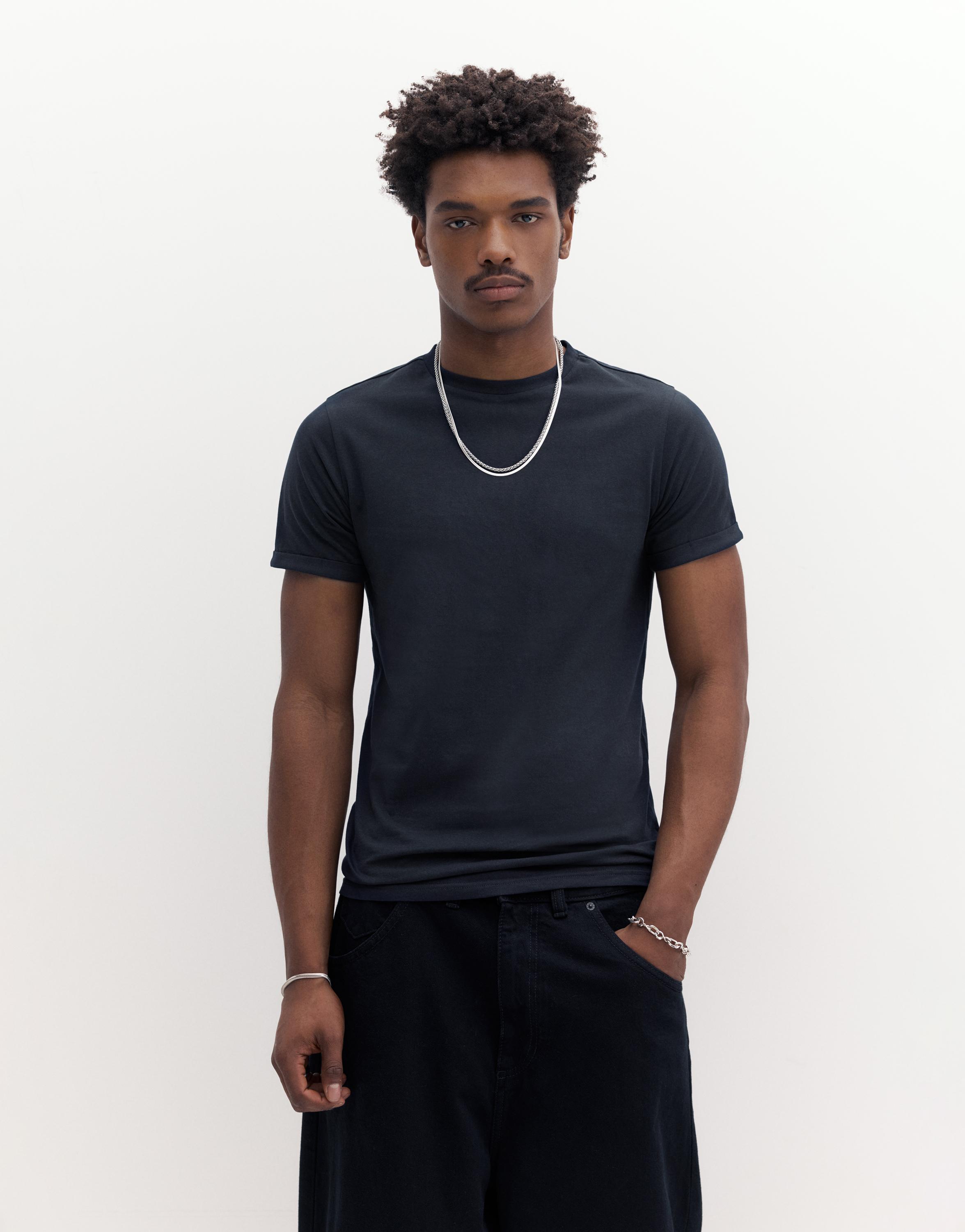 Muscle fit T-shirt — Navy