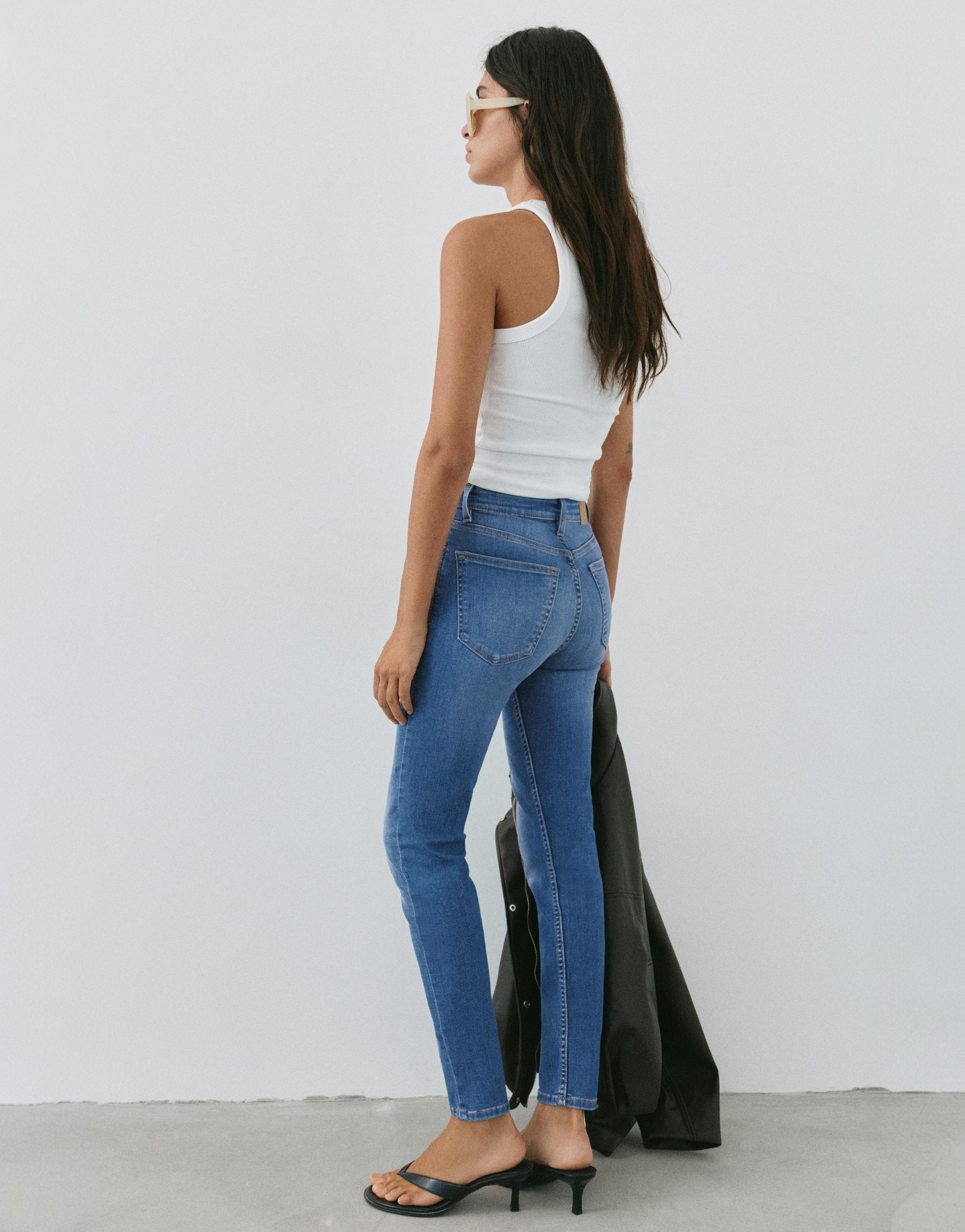 High-waist skinny jeans — Indigo
