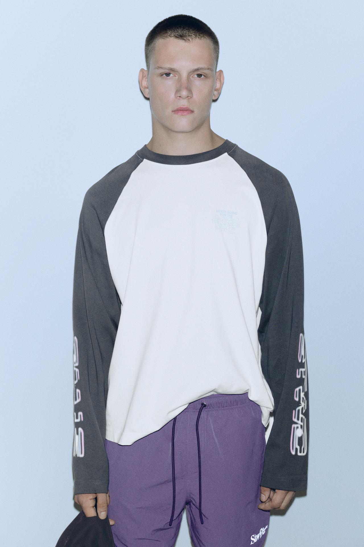 STWD raglan sleeve T-shirt — Off white