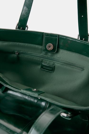 Studded shopper bag — Green 5