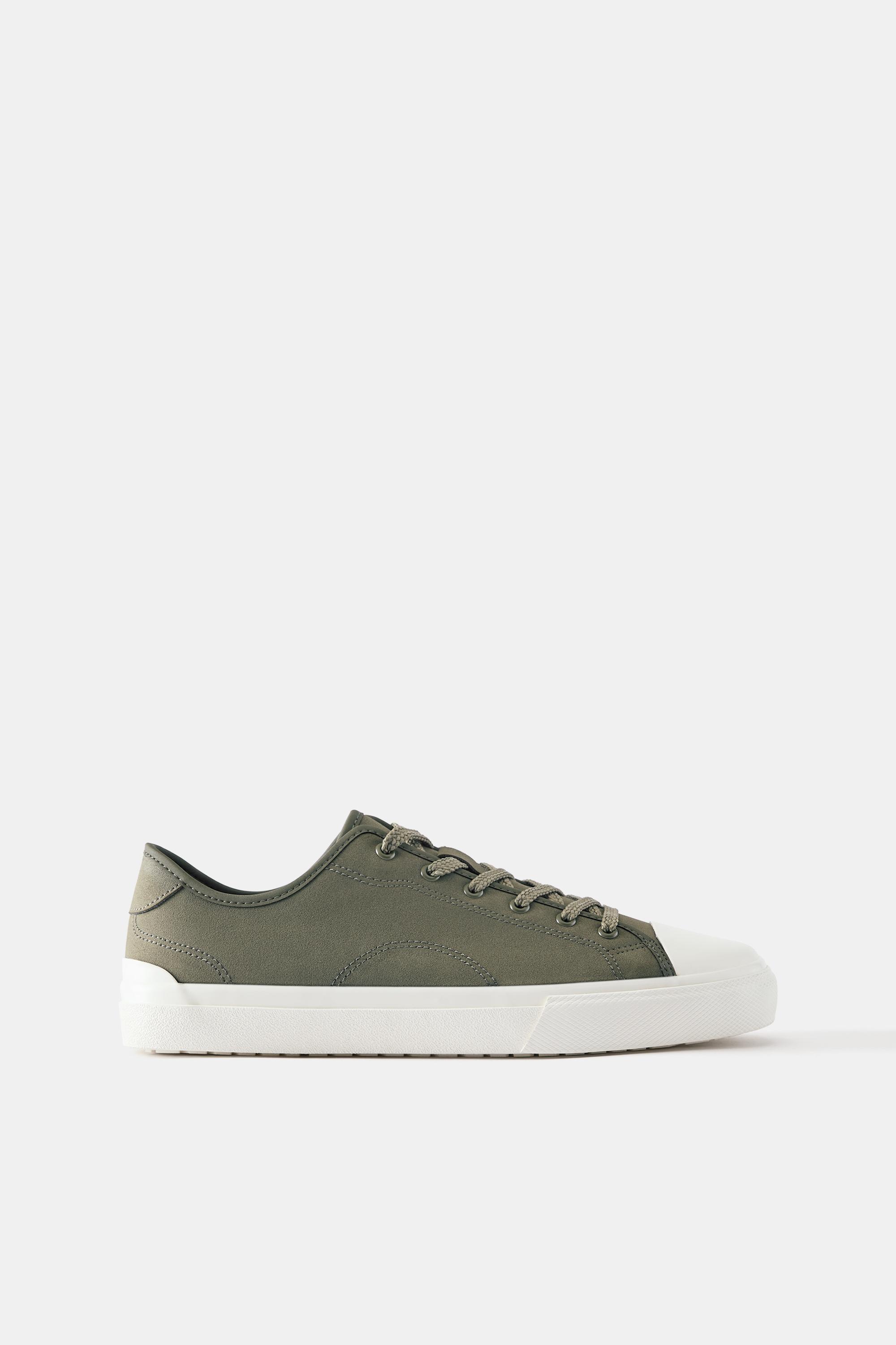 Casual trainers with detail — Khaki