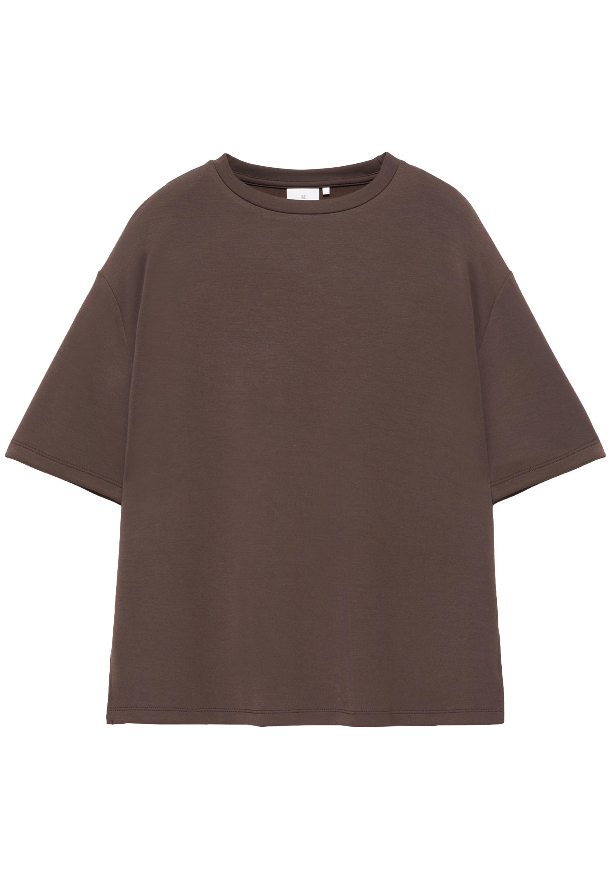 Oversize modal T-shirt — Brown