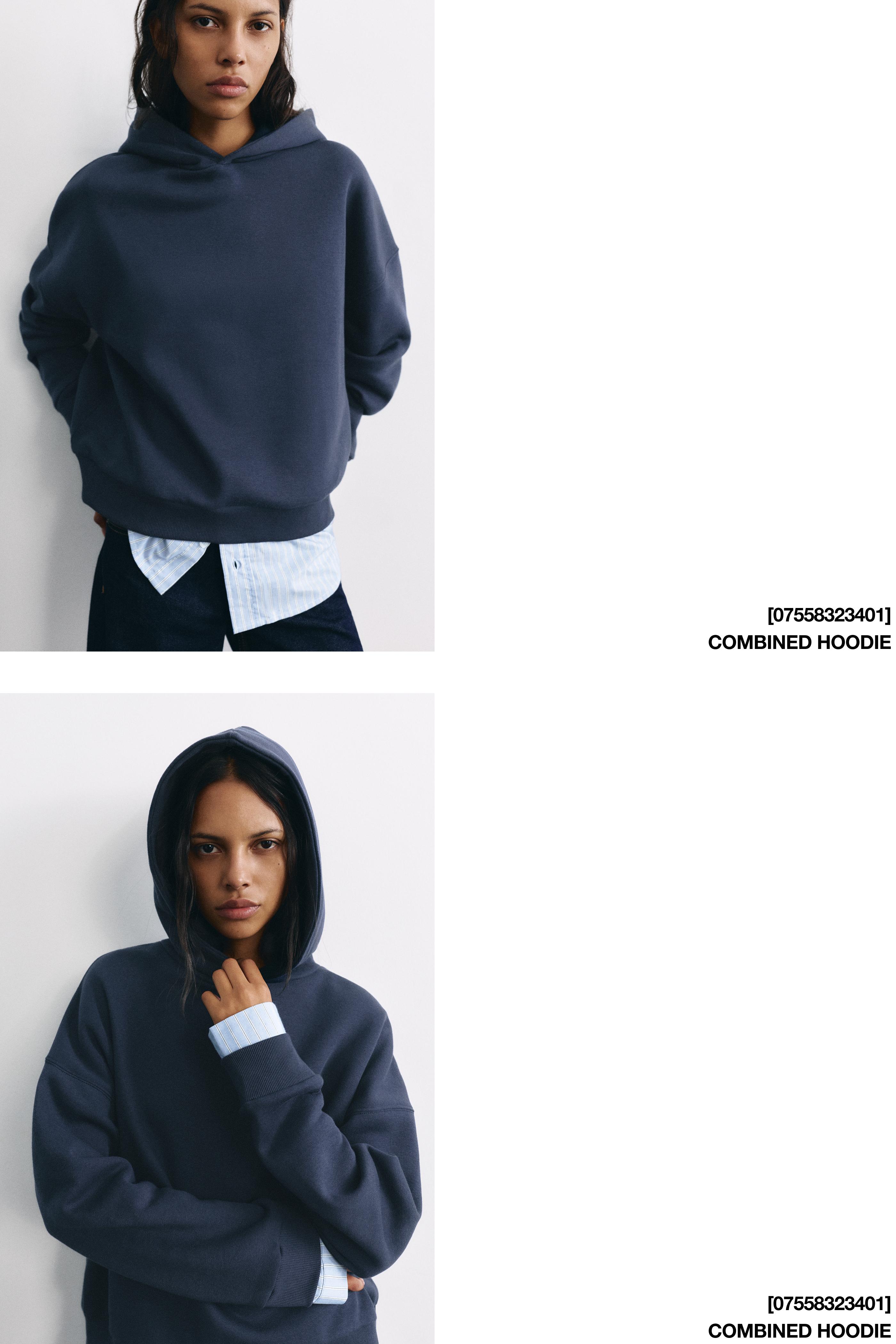 Combined hoodie — Navy