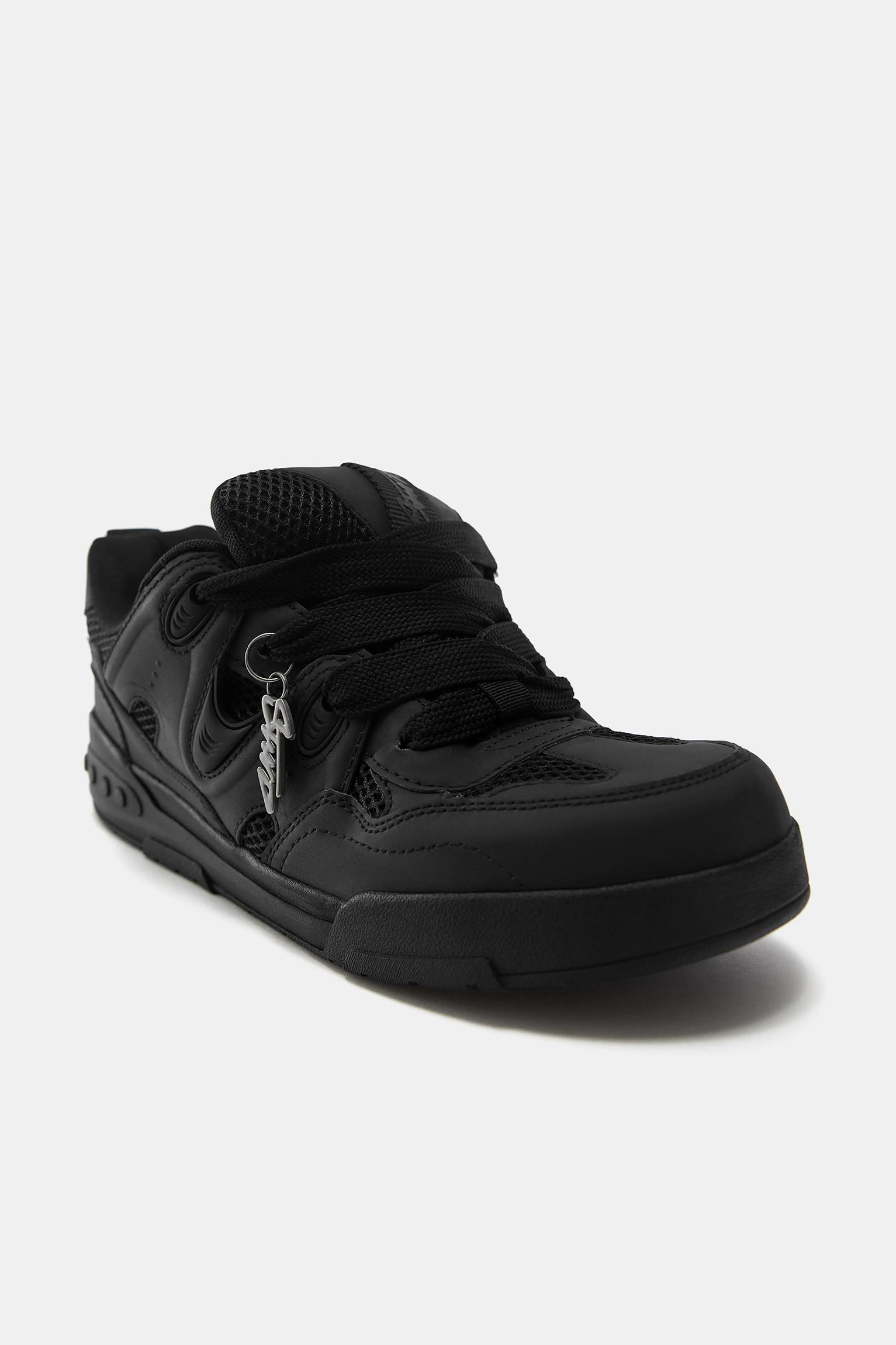 STWD embellished skate trainers — Black