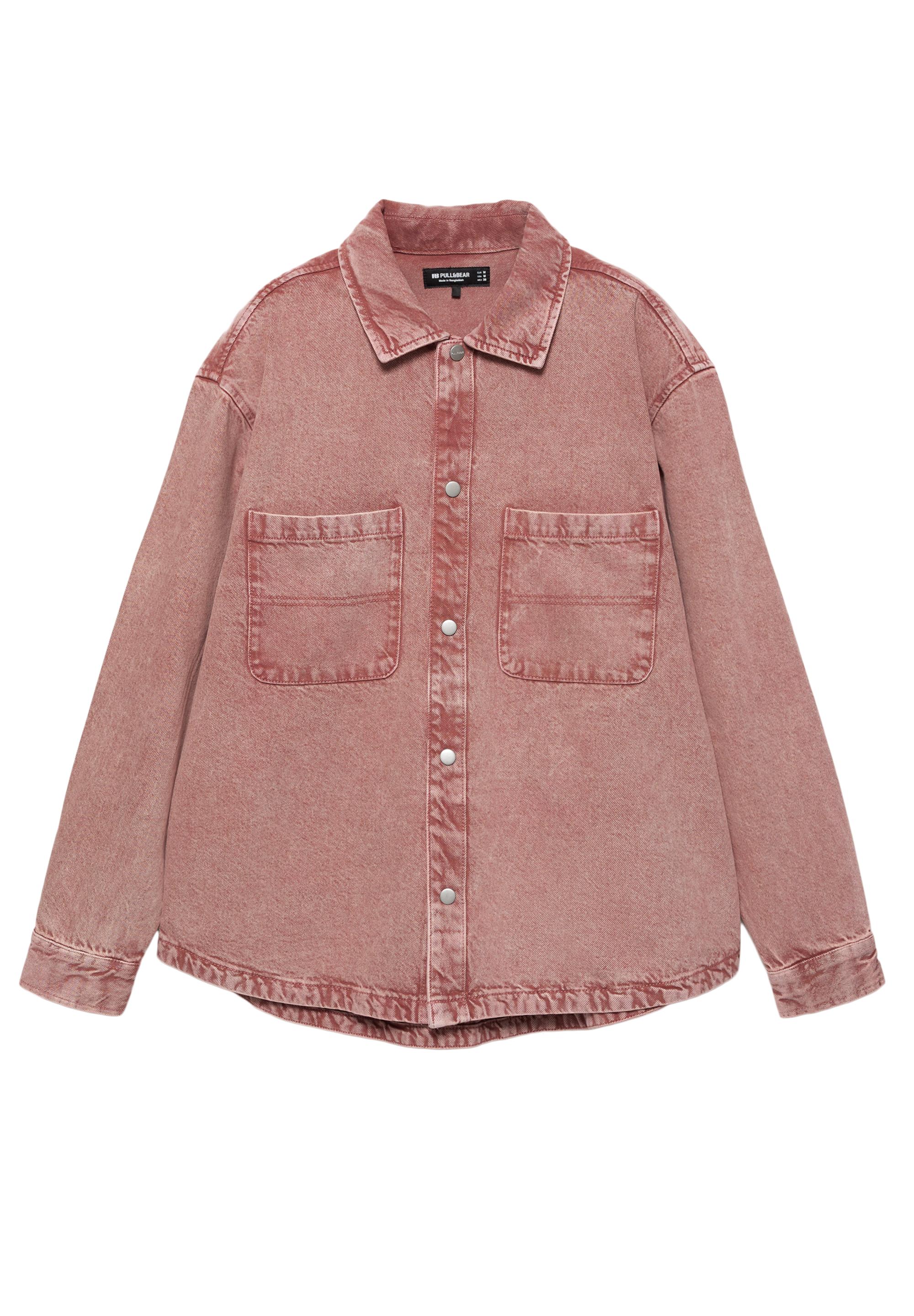 Soluk görünümlü jean gömlek - Görsel 17